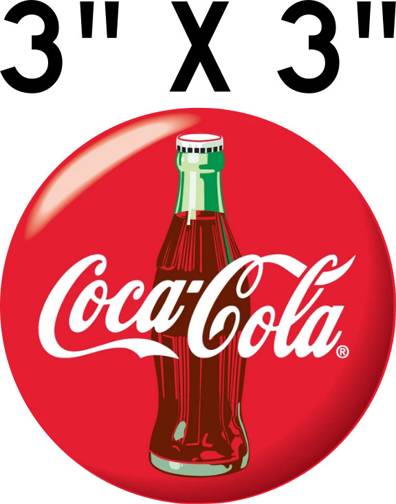 TEN PACK ESTATE FIND COCA COLA COKE PRE 1960's BUTTON VINYL DECAL FREE SHIPPING