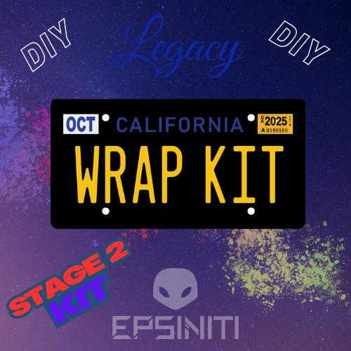 Midnight Blue and Daffodil Yellow LEGACY California Plate Wrap DIY Kit