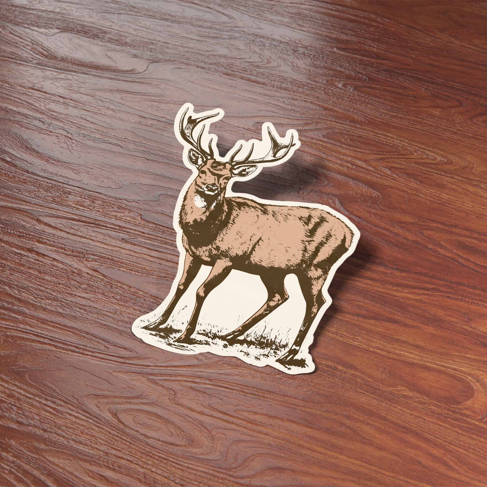 Whitetail Deer Bumper Sticker – Cool Nature Decal for Water Bottle & Laptop