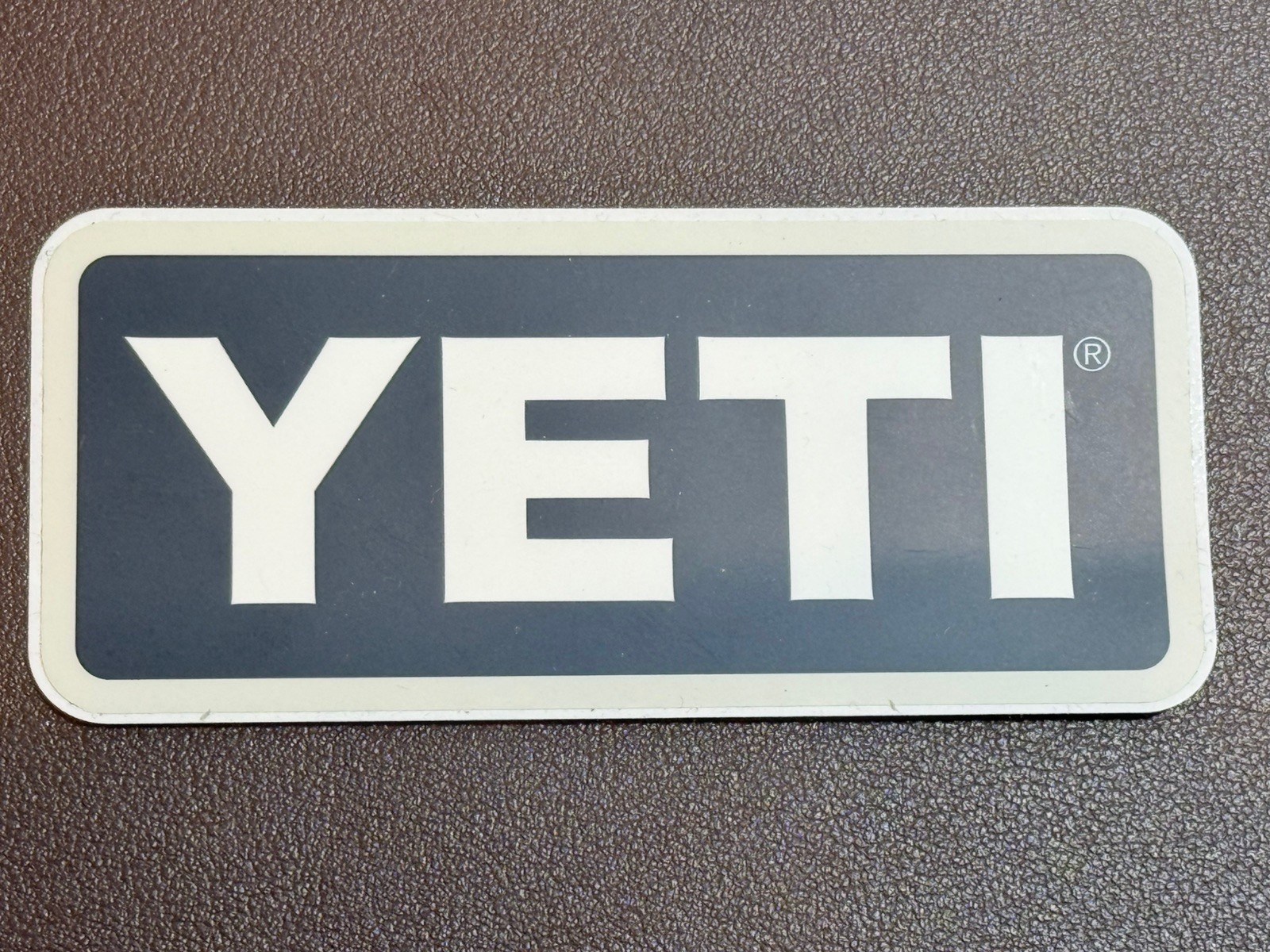 Authentic YETI Decal Swag Stickers 4" Vinyl – black with white lettering