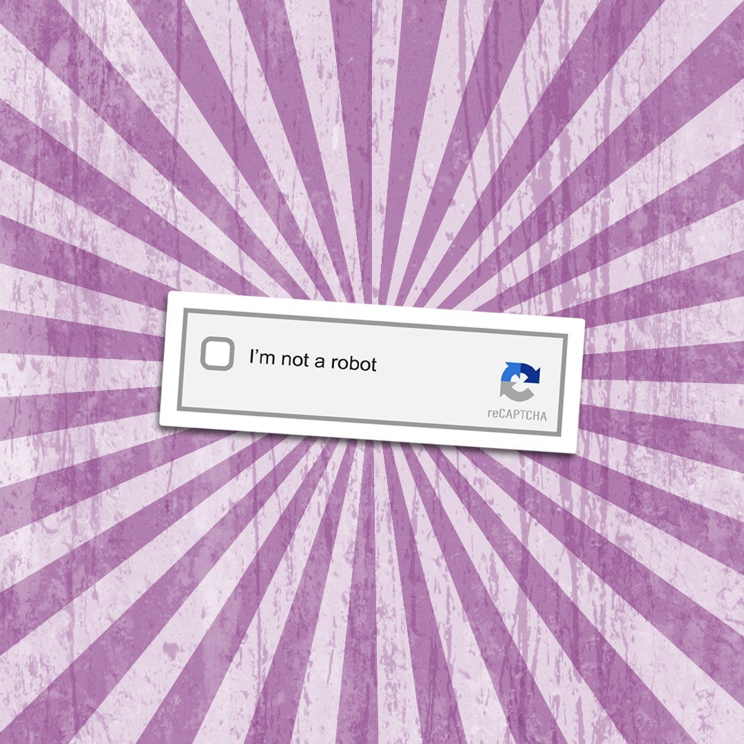 Funny "I Am Not a Robot" Vinyl Sticker