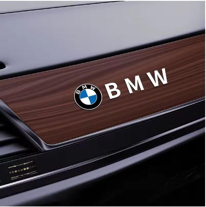 SJT88-66 Car Interior Sticker Creative Emblem Badge Sticker Waterproof For BMW..