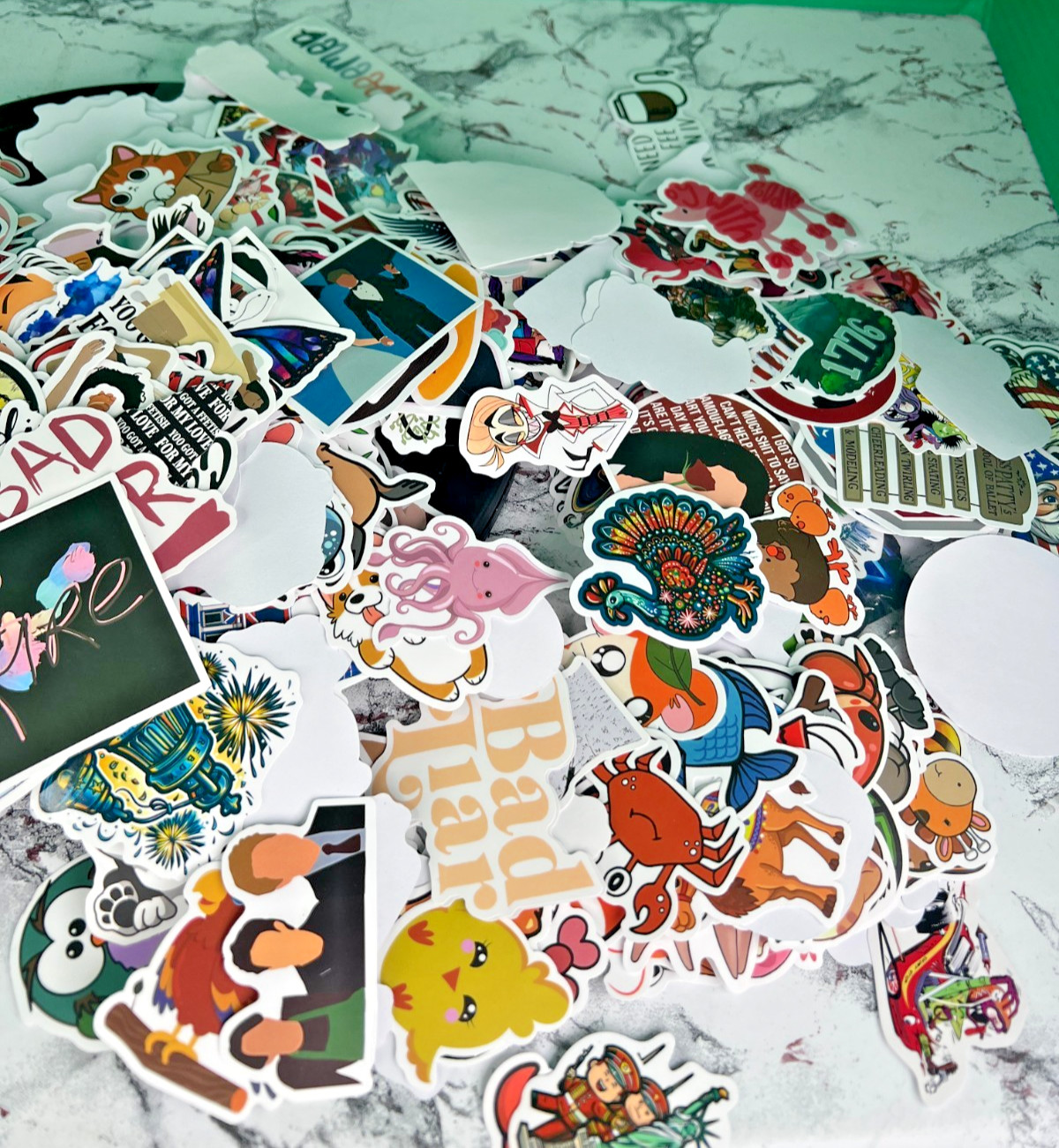 Bulk Vinyl Sticker Lot Mixed Variety Hazbin Hotel Animals Pop Culture Decals