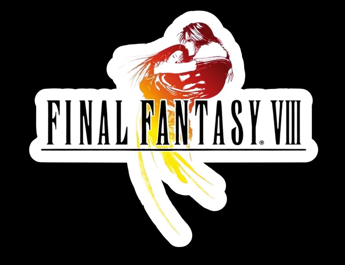 Final Fantasy 8 Logo, FF8, FFVIII, Cool Glossy Vinyl sticker, Decal