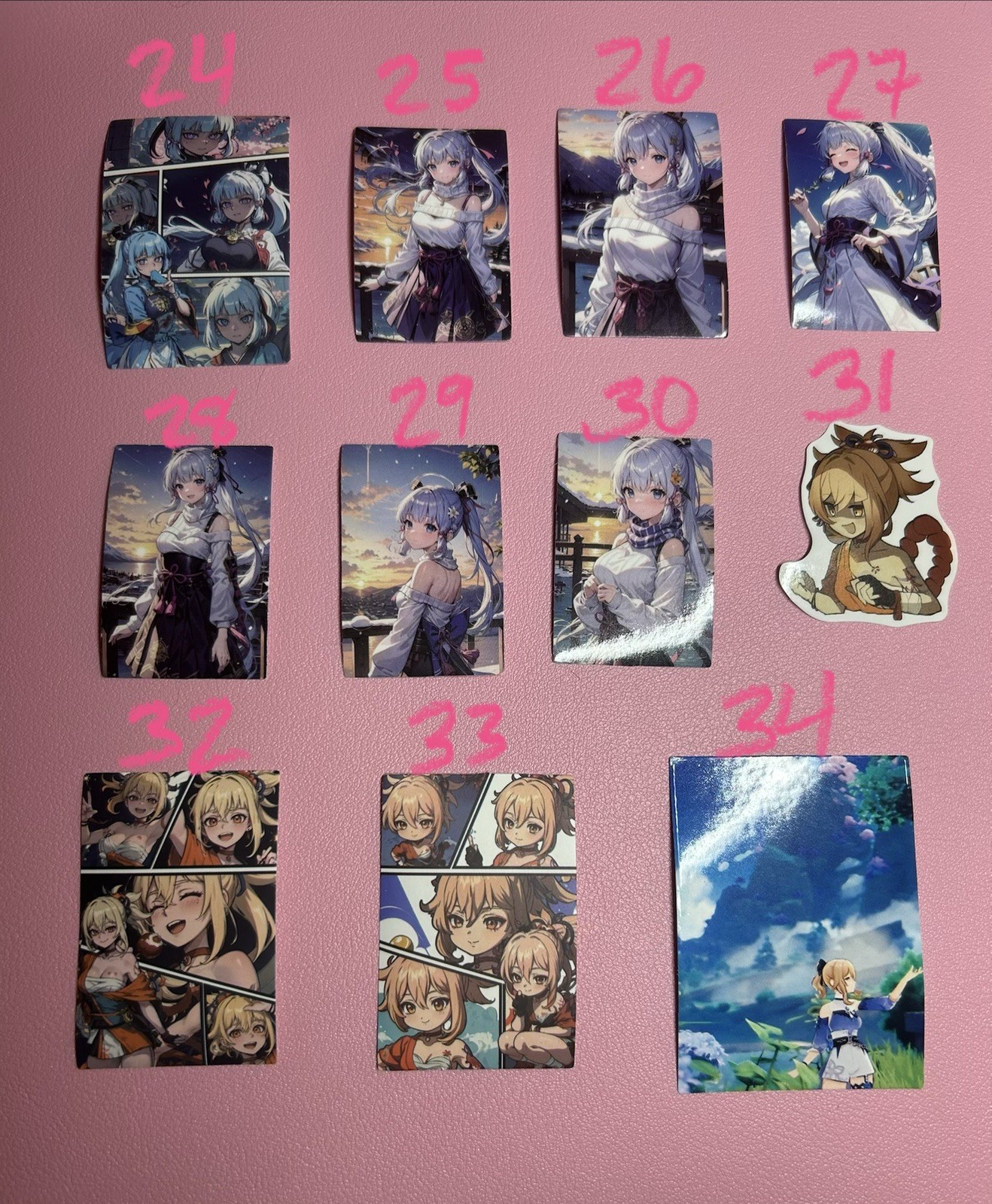 Genshin Impact Anime Stickers – 17