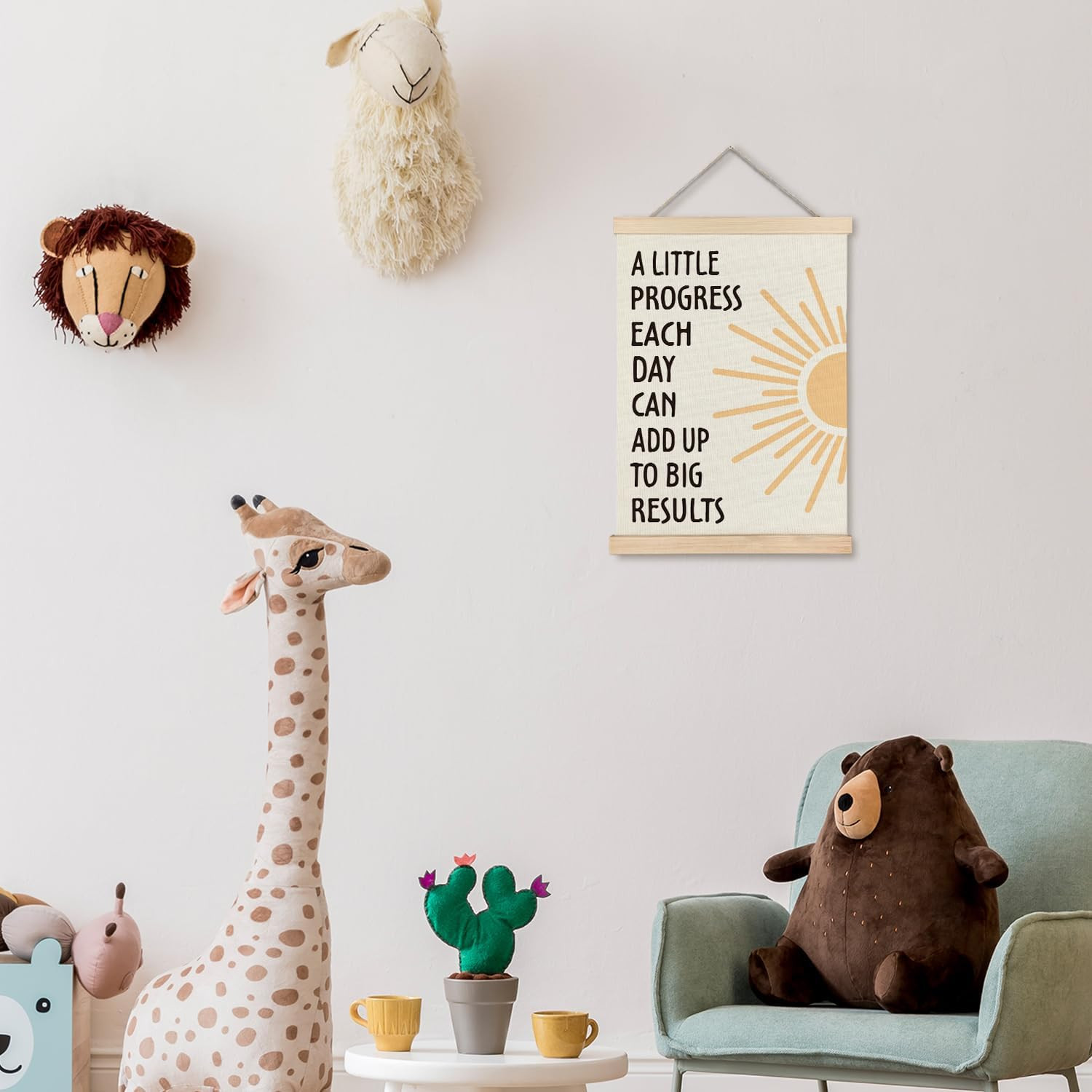 Positive Affirmations Wall Decor, Inspirational Add up to Big Results Office Wal