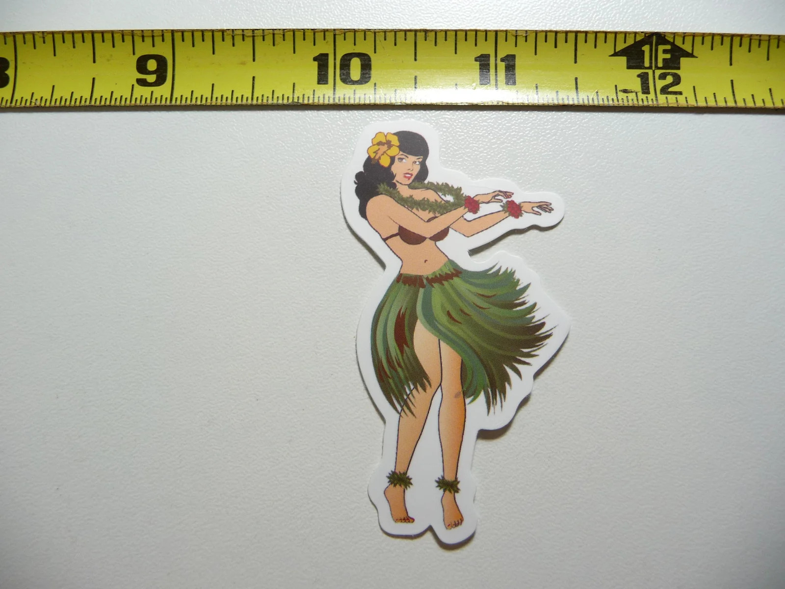 HAWAII HULA DANCER DANCING SMALL STICKER DECAL VACATION TRIP FUNNY