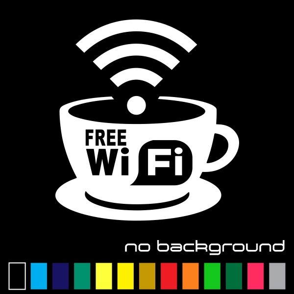 Free Wifi Spot Sticker Vinyl Decal – Wireless Hotspot Store Business Window Sign