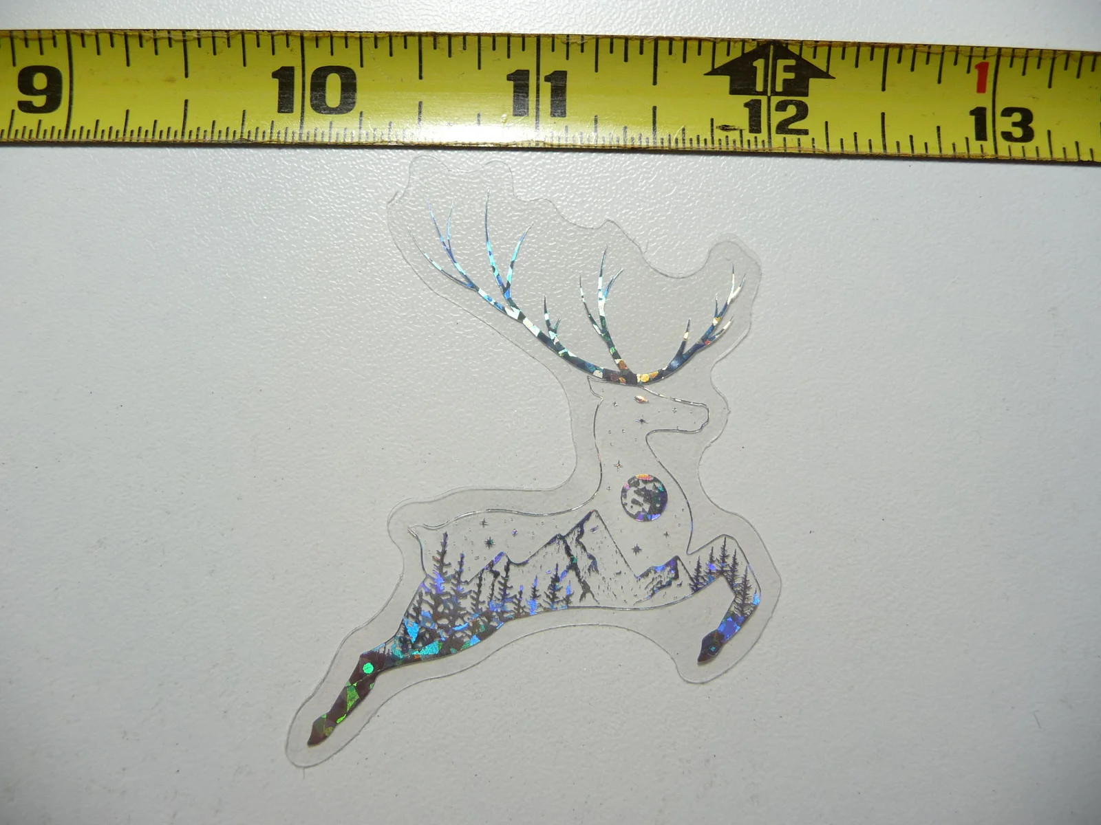 DEER MOUNTAIN RANGE HOLOGRAPHIC SMALL STICKER CELESTIAL DECAL AMAZING