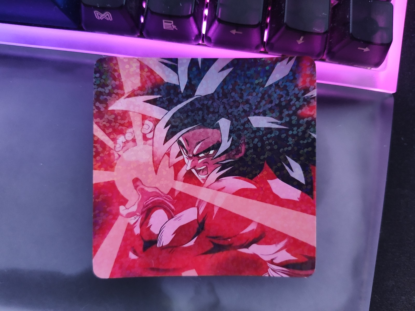 Goku SSJ4 Kamehameha DBZ Dragon Ball Z Retro Nostalgia Sticker Holographic