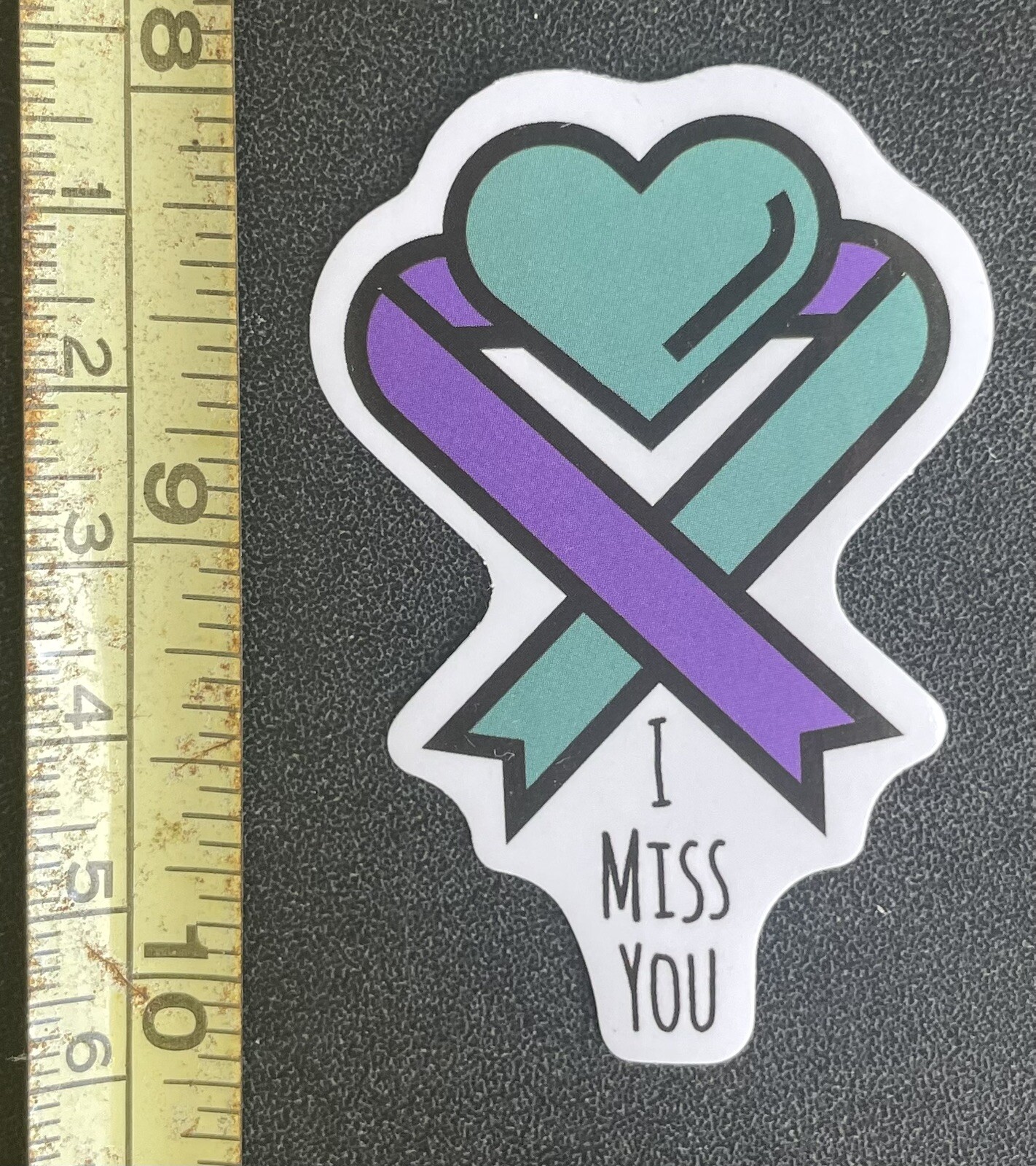 20 Suicide Prevention Awareness Stickers Purple Teal As Shown