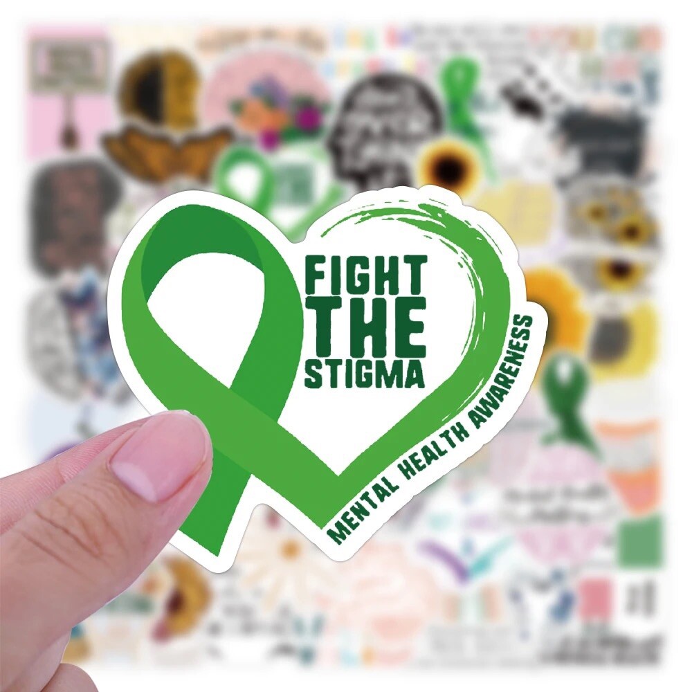 10 Random Mental Health Awareness Stickers Decals Hydro Truck Yeti Free Shipping