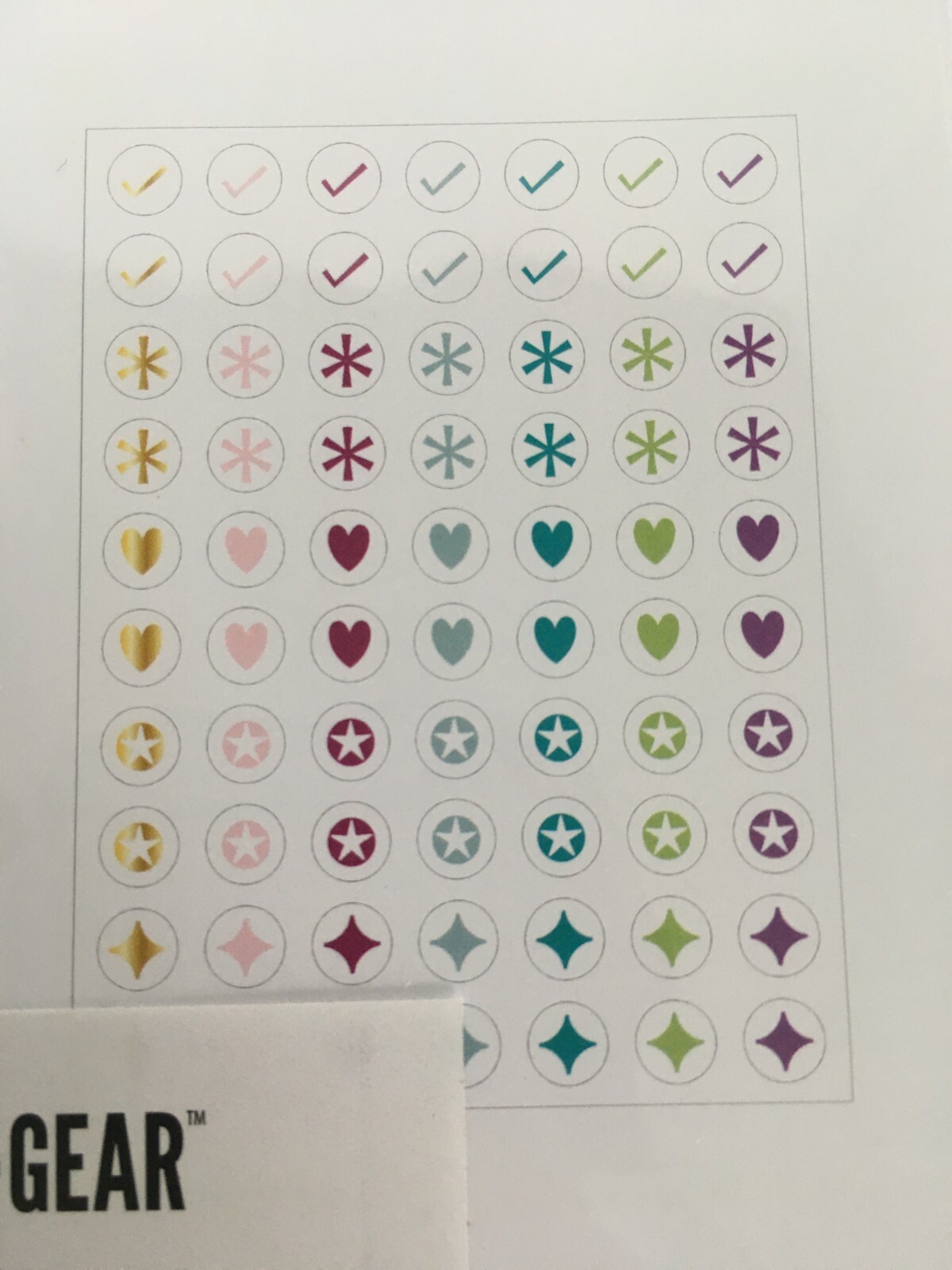 Pen and Gear Stickers 4 Sheets Positive Note Inspiration Keep Going Shine Bright