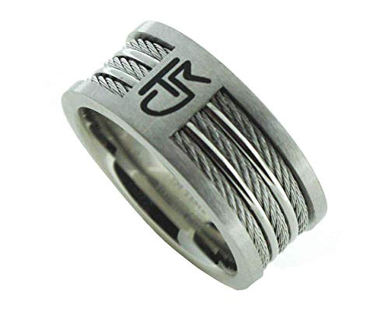J121 Sizes 13 Triple Cable Stainless Steel Ring Mormon One Moment In Time LDS CT