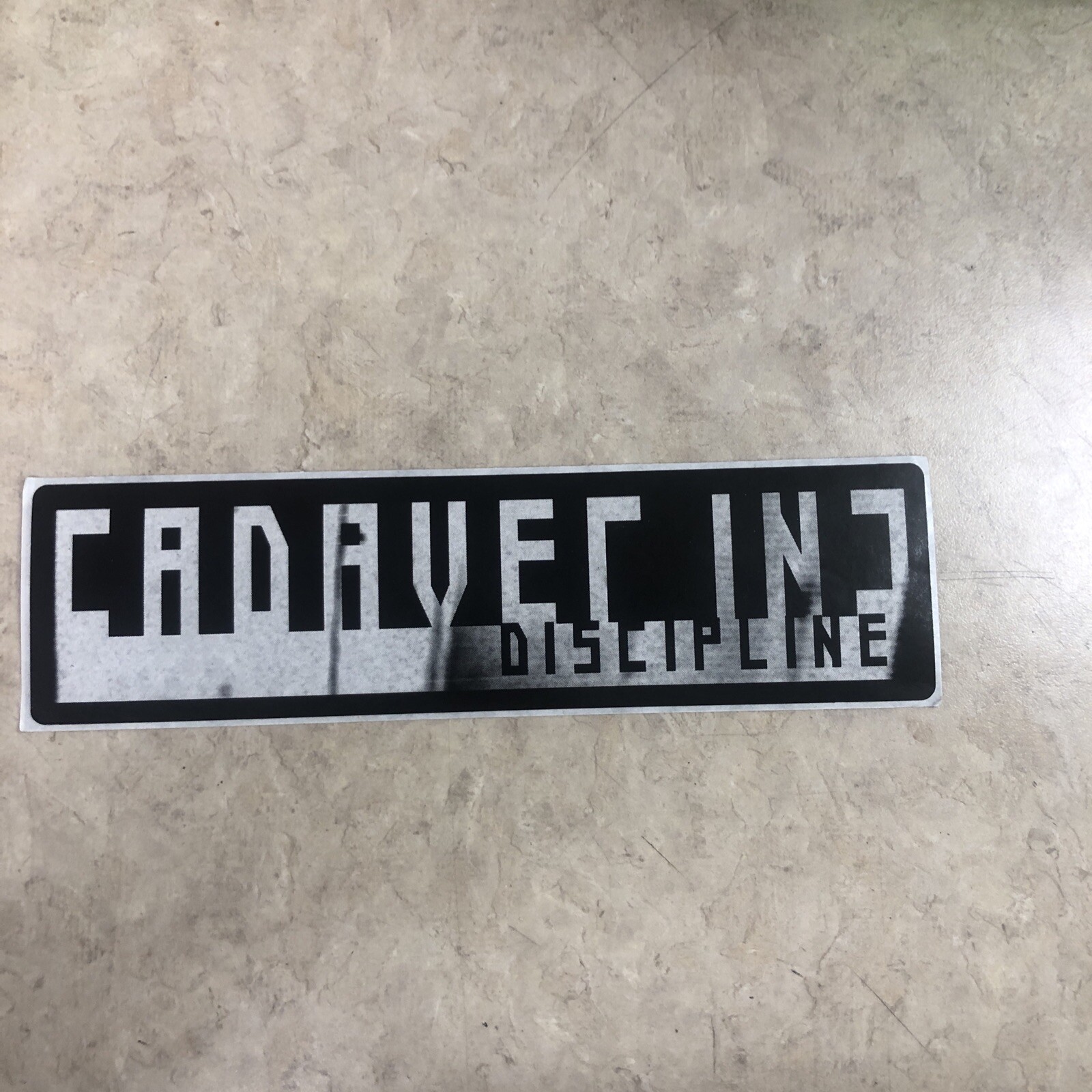 Cadaver Inc.”discipline” Promo Sticker,earache Records. Death Metal,thrash,