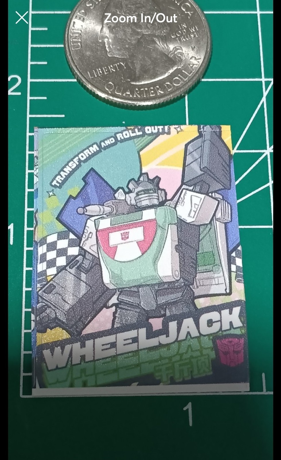TRANSFORMERS STICKER X WHEELJACK X DIE-CUT STICKER X 1X1 INCH STICKER X CELL COV