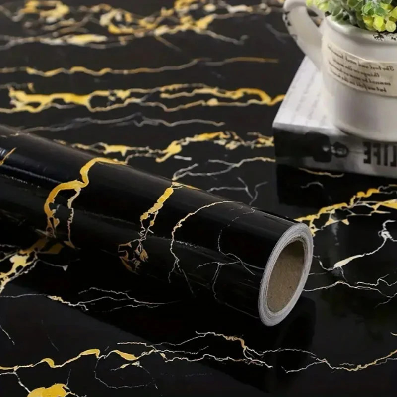 40cm kitchen waterproof and oil resistant PVC self-adhesive marble wall sticker