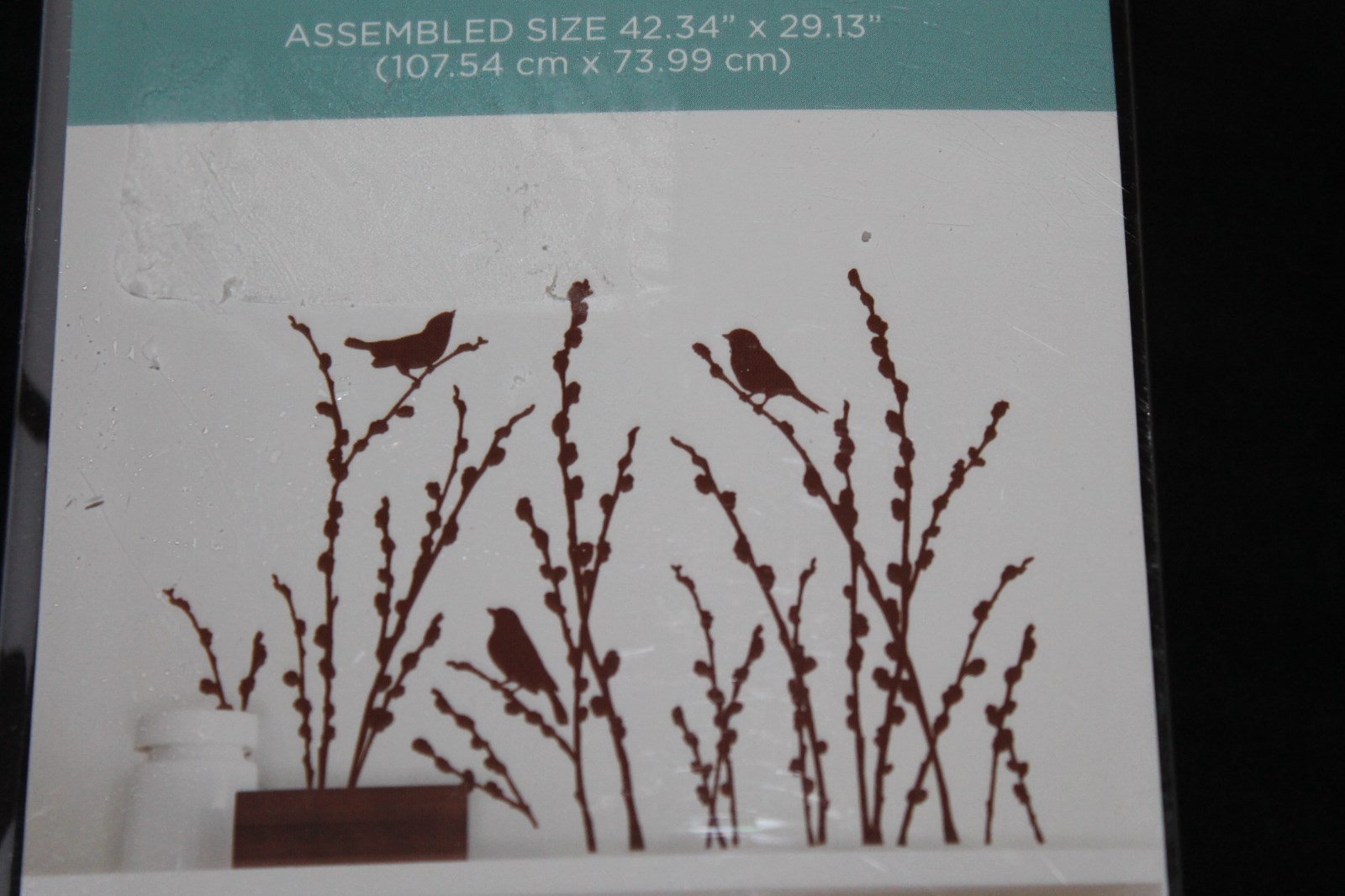 Wall Decor Wall Decals Birds Brown 42×29 new in pkg