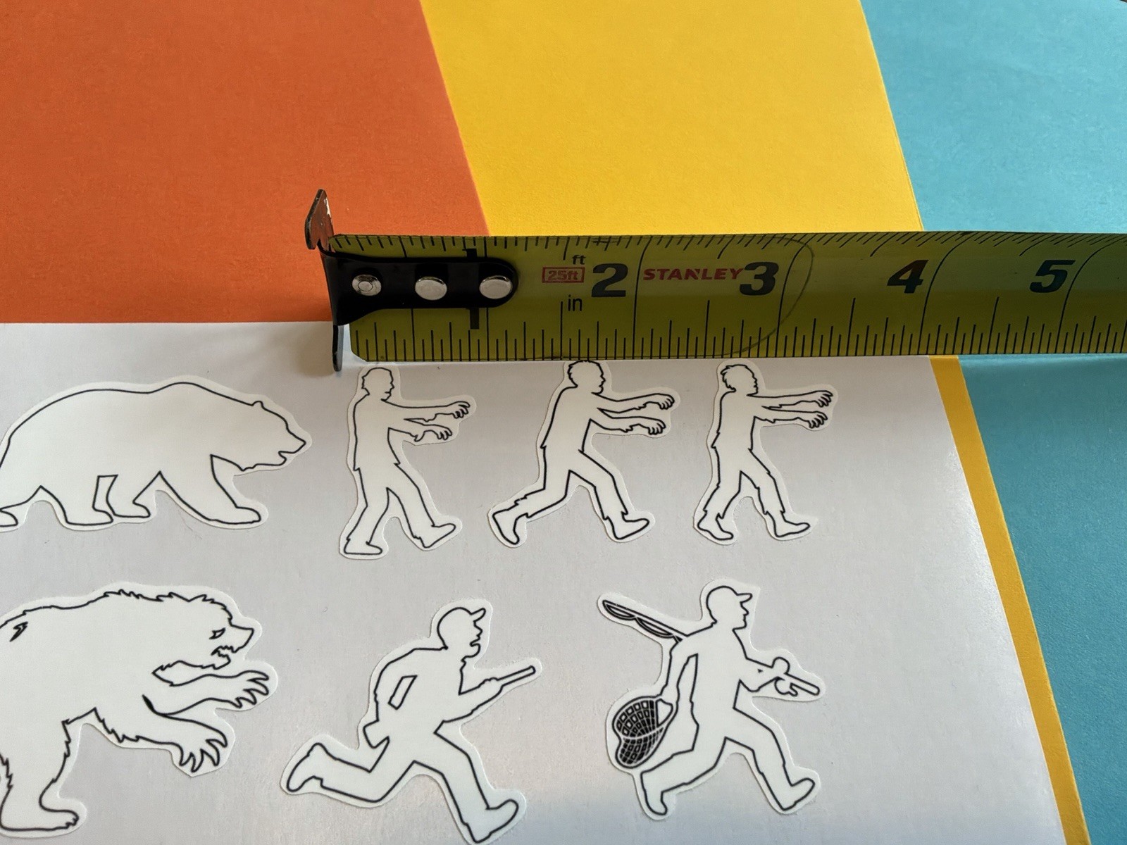 Sasquatch & Zombies RC Scale Hobby Notebook Pre-Cut Decal Set Of 33 1"x1 1/2"