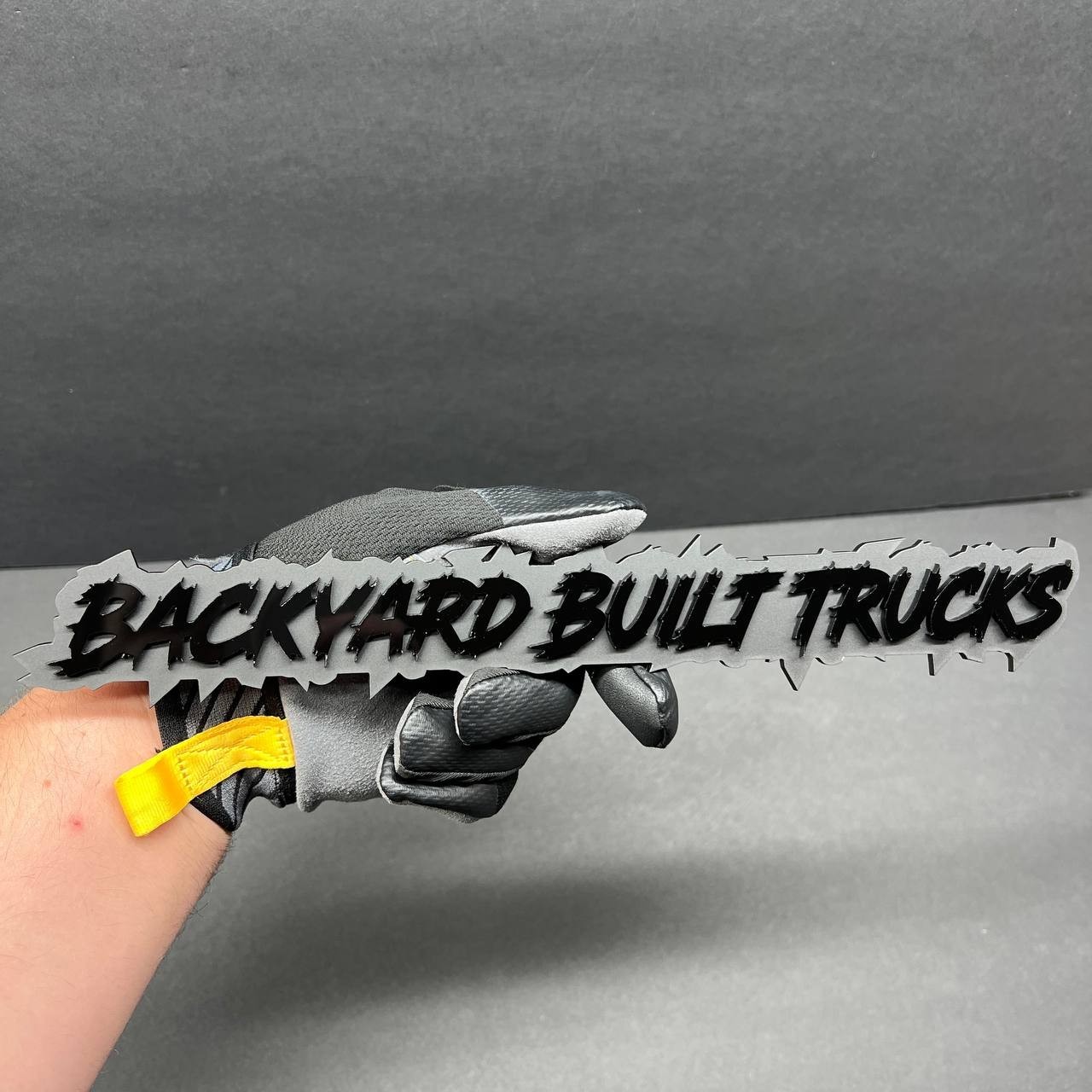 Custom Text 3D Acrylic Emblem Car Badge Multicolor Personalized Name-Logo