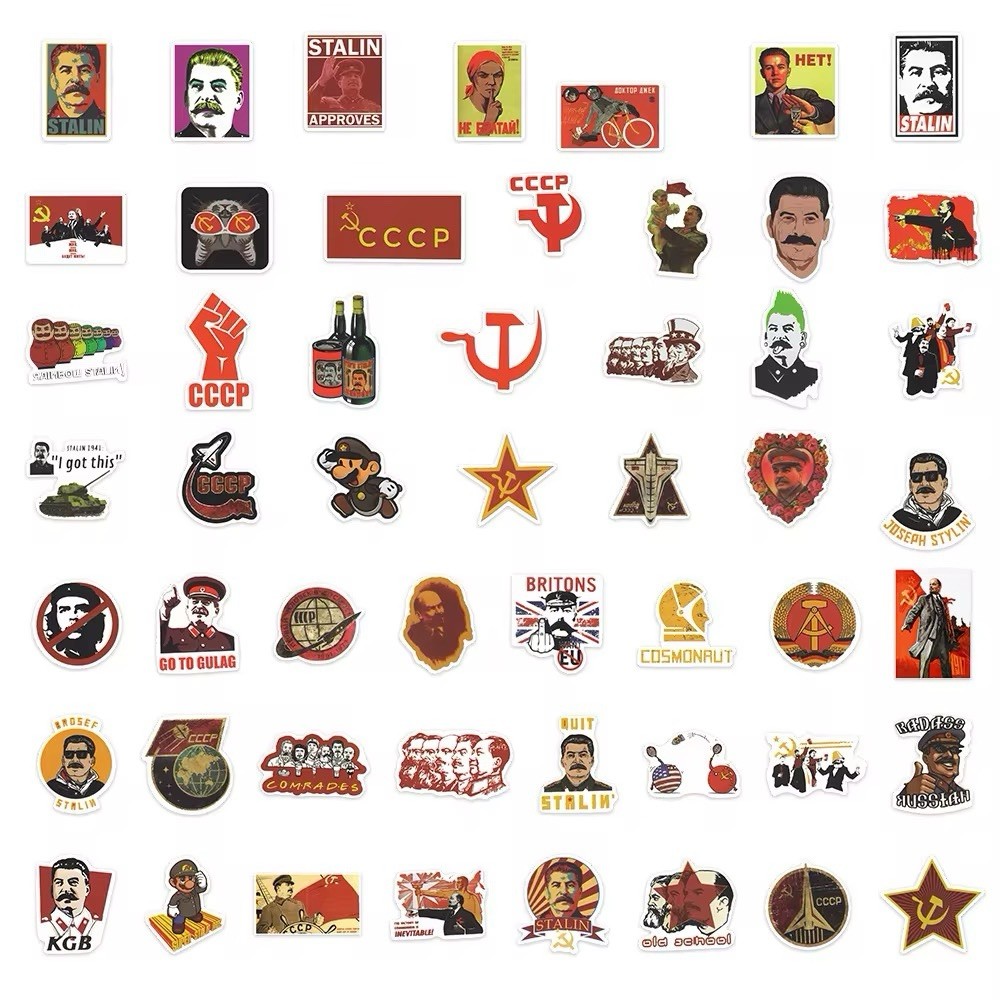 20 Random Soviet Culture Stickers USSR Decals Laptop Hydro Car Free Shipping!