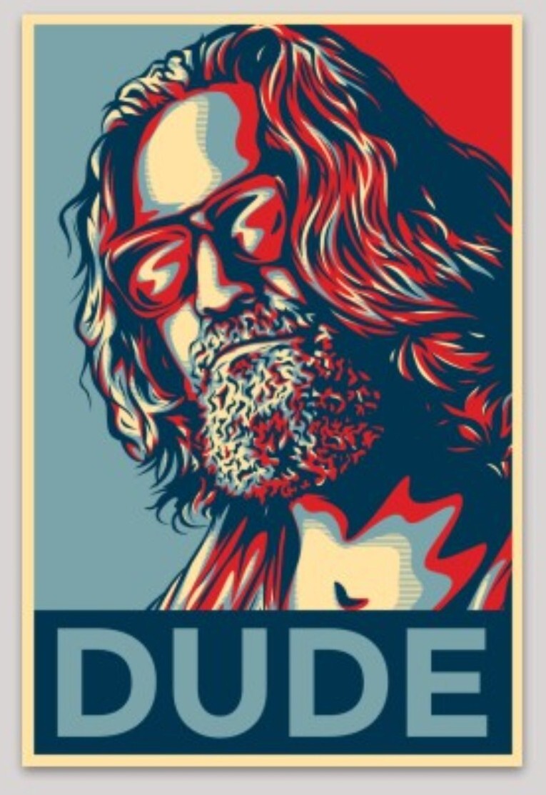 The Dude Sticker | The Big Lebowski Stickers 10 PACK