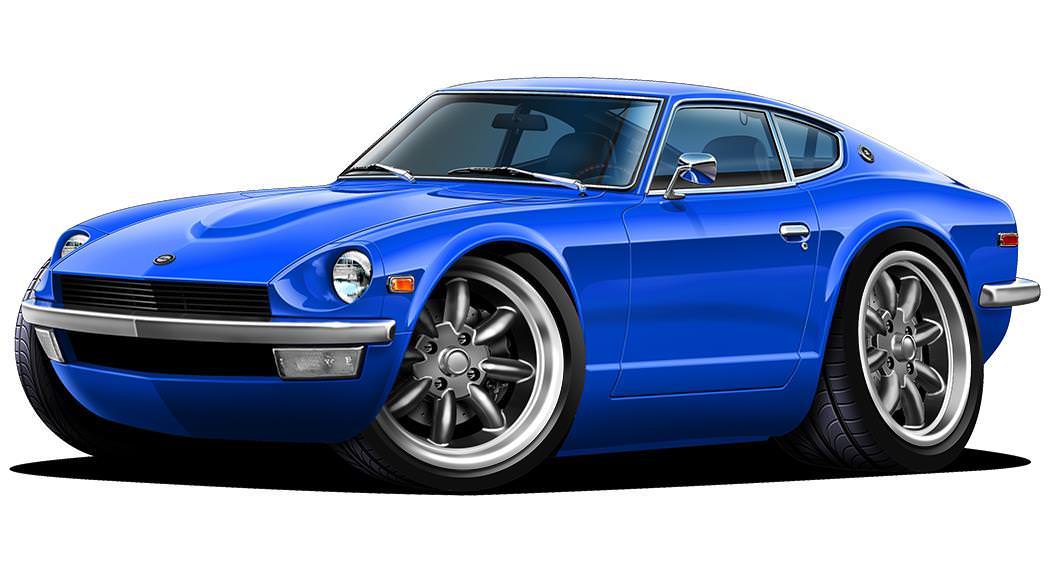 Datsun 240Z Sports Car Parking Sign Wall Art Graphic Sticker