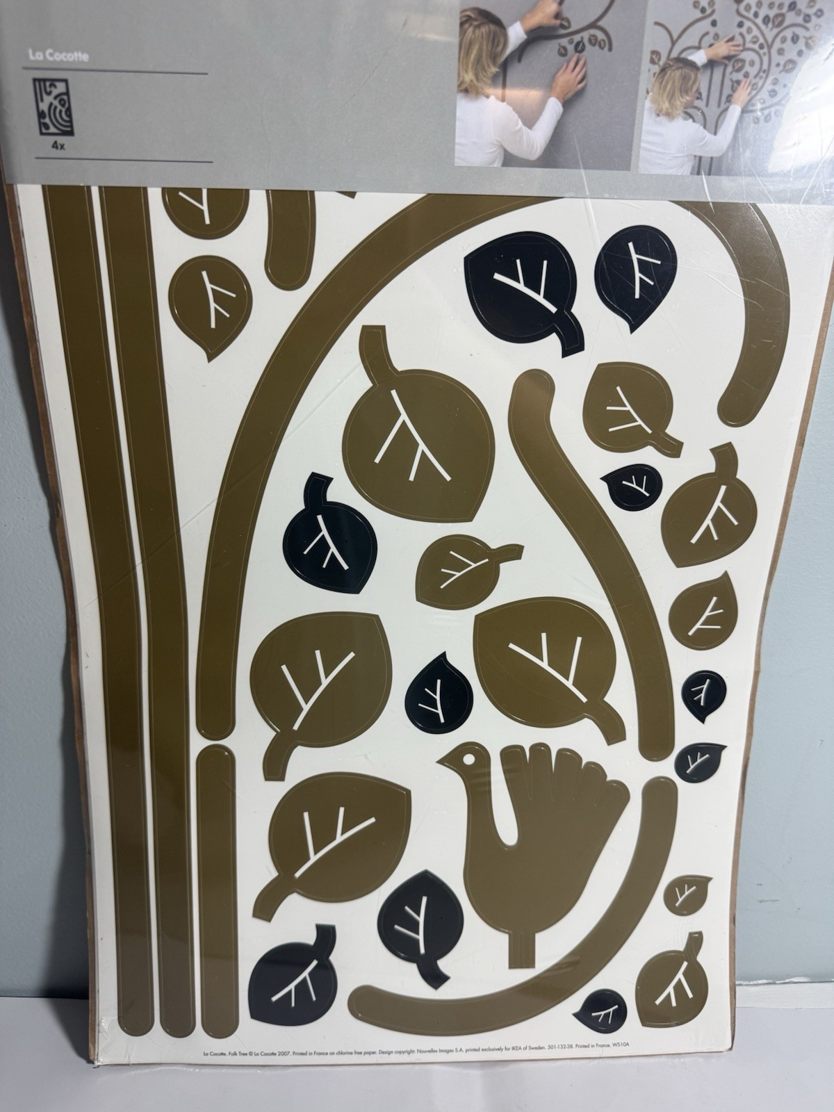 IKEA SLATTHULT LA COCOTTE WALL STICKERS 501.323.38 2007 NEW IN PACK! RARE!