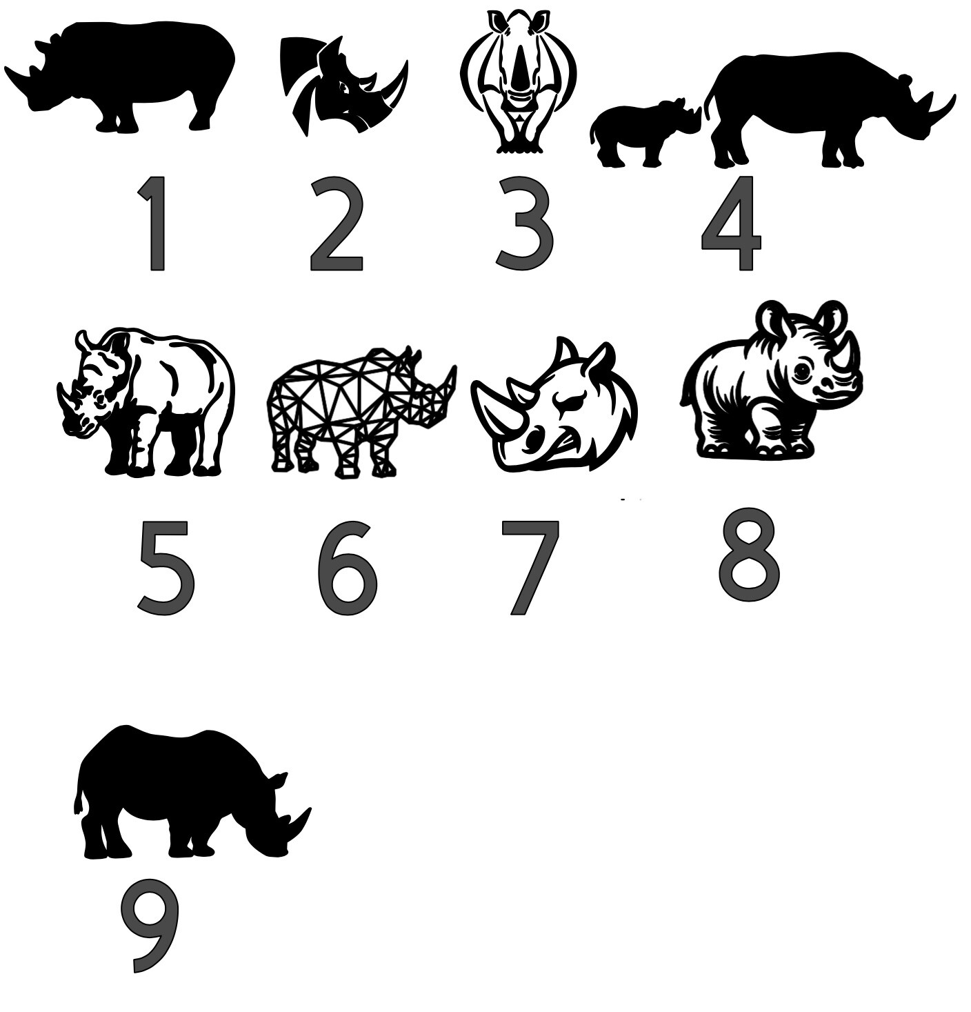 Safari Animal Vinyl Decal (read description)