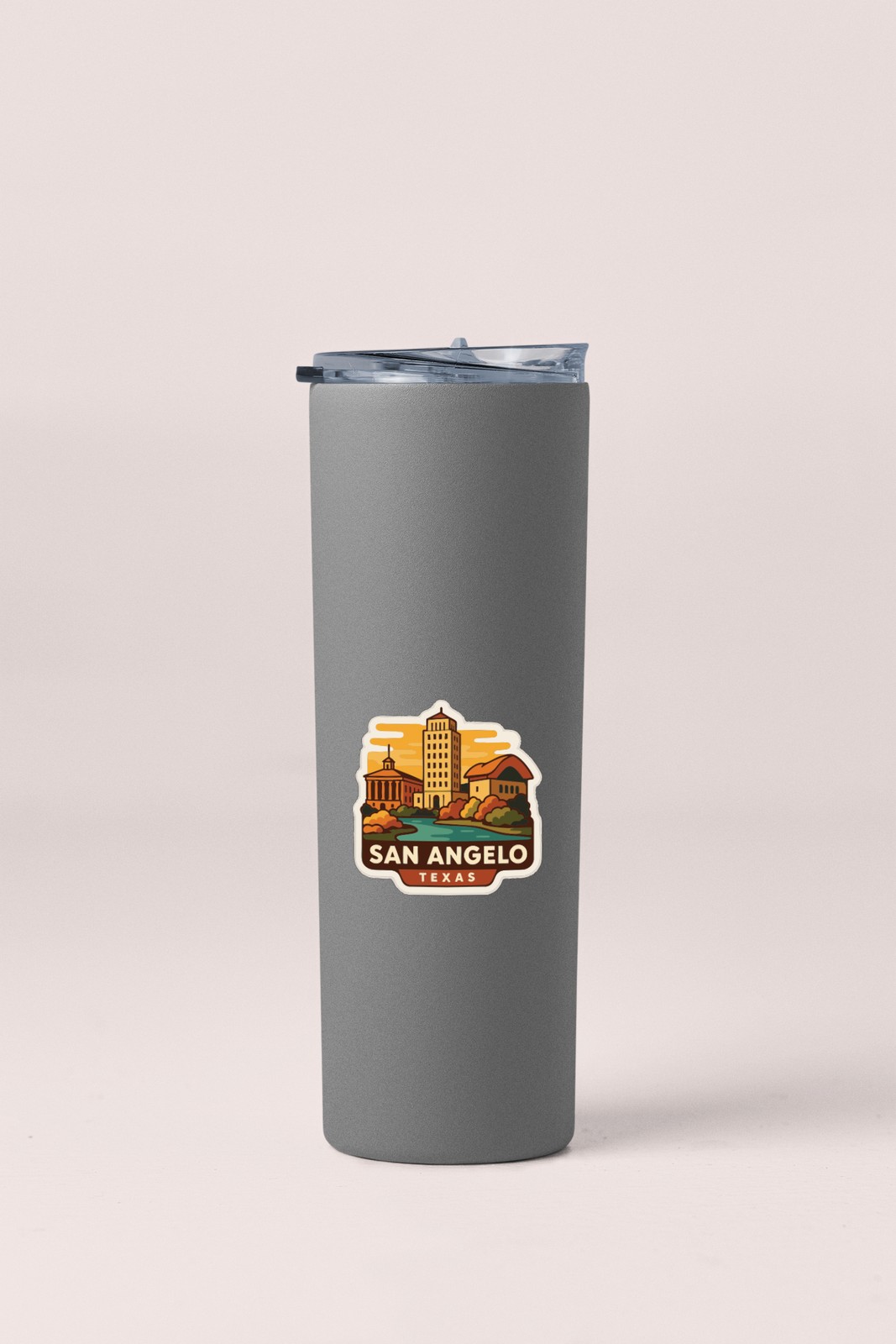 San Angelo Texas Sticker Decal Vinyl Die-Cut City Skyline Landmark Design