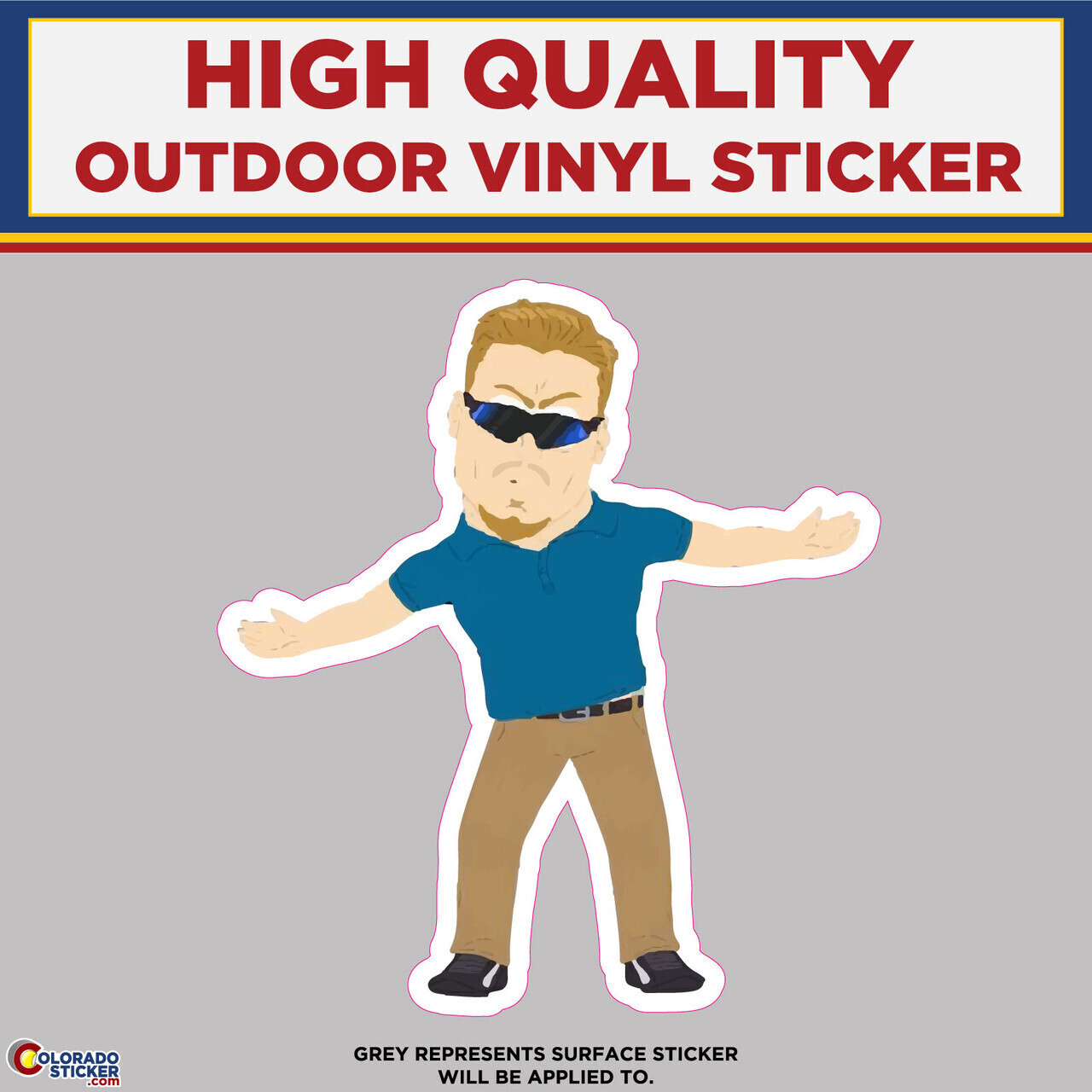 PC Principal From South Park, High Quality Vinyl Stickers