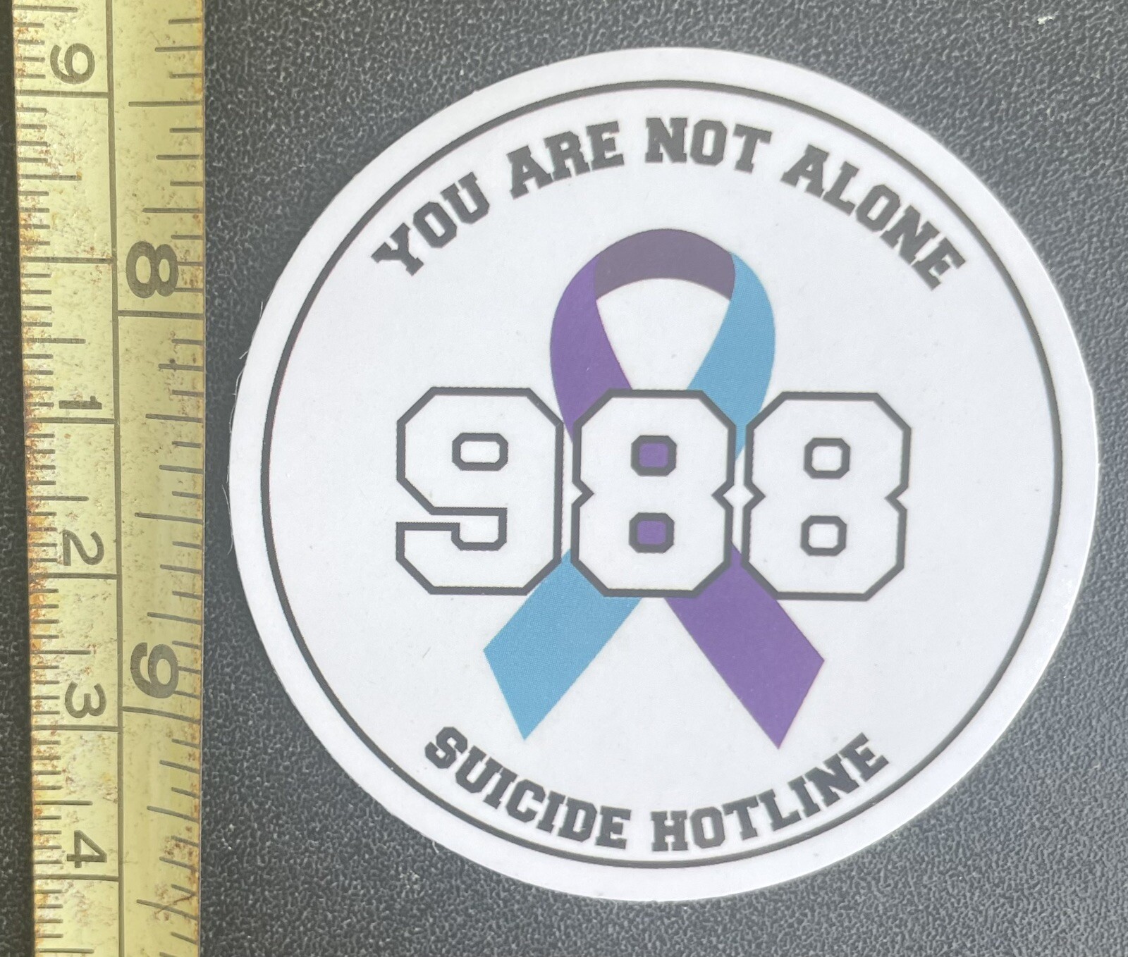 20 Suicide Prevention Awareness Stickers Purple Teal As Shown