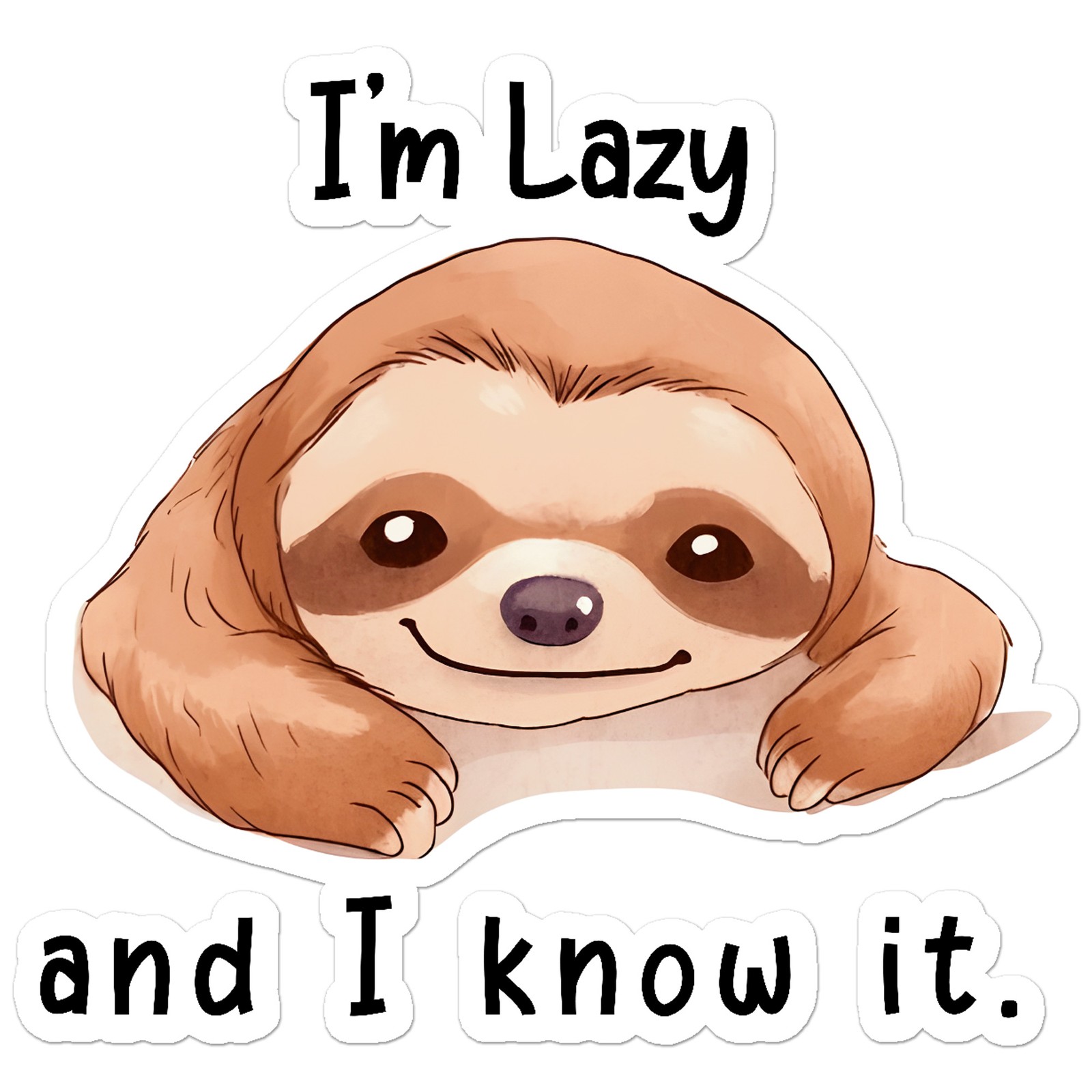 I'm Lazy Sloth – Vinyl Decal Sticker – Car Window Laptop – ebn11523