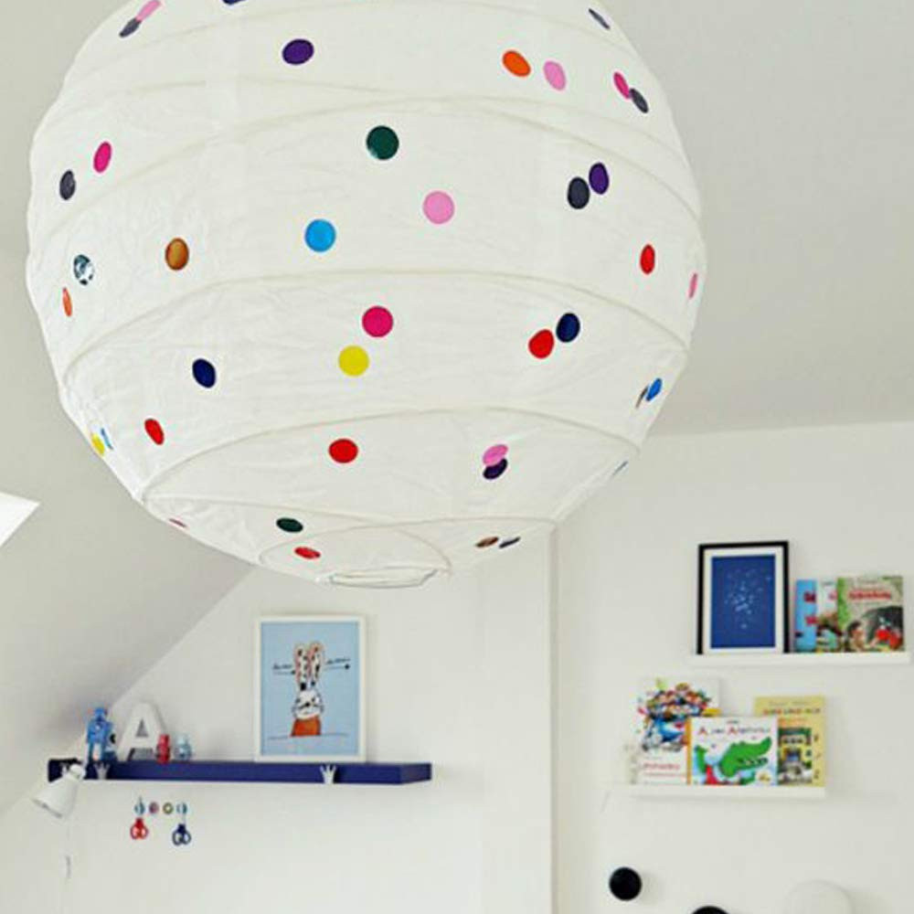 Colorful Polka Dot Wall Decals Watercolor Dots Wall Sticker for Kids Baby Girls