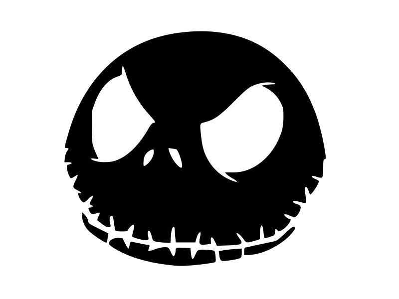 JACK SKELLINGTON Sinister Nightmare Smile Vinyl Decal Car Sticker CHOOSE SIZE