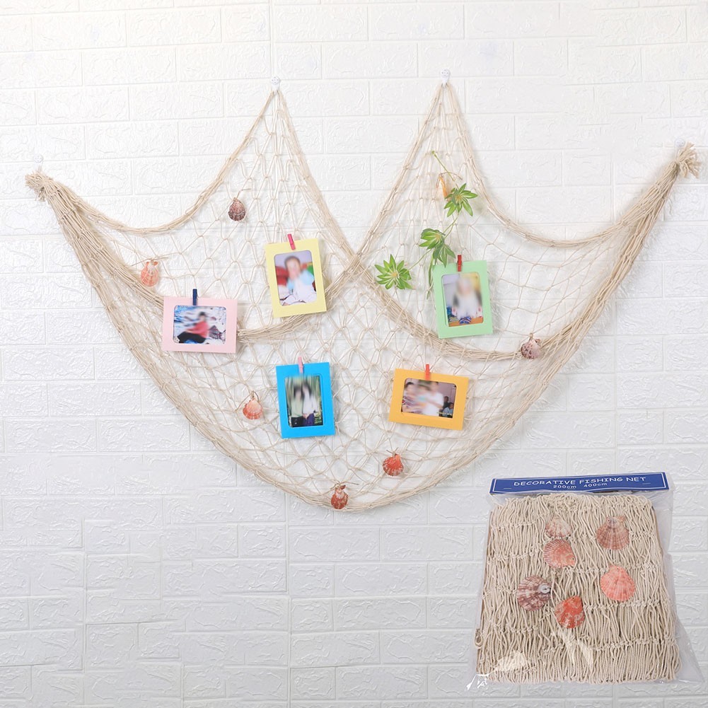 Fish Net Decoration Beautifully Handcrafted With Shells And Elegant Eco Friendly