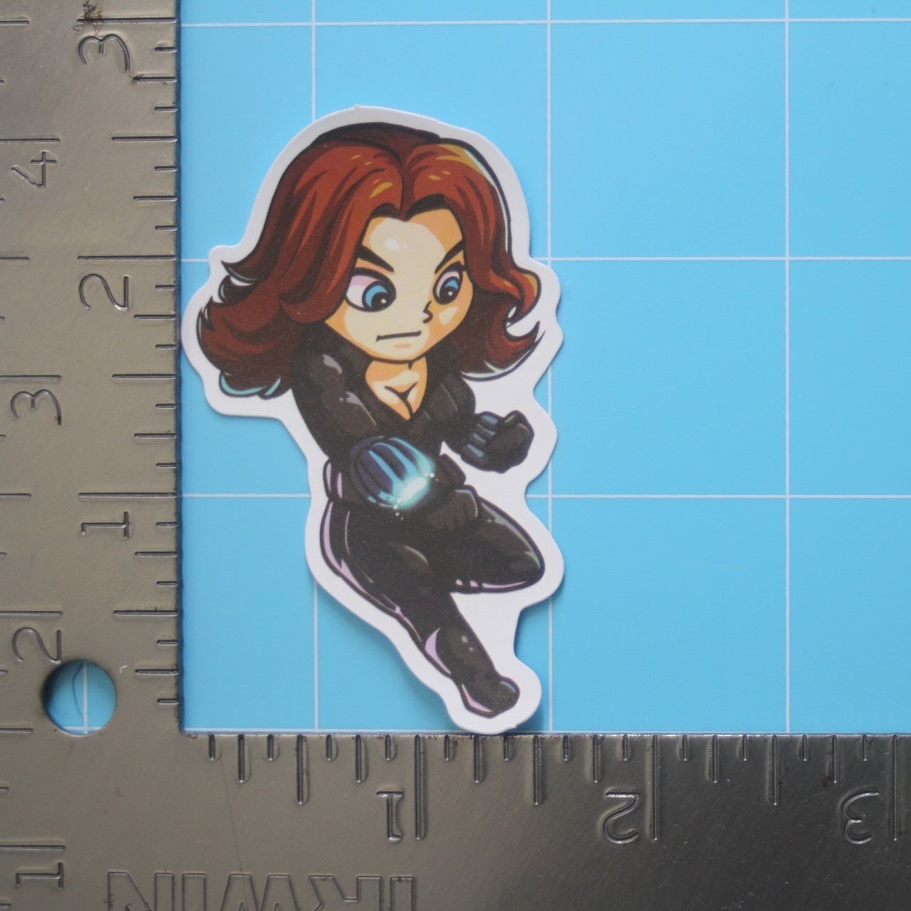 Marvel Universe Sticker (BLACK WIDOW) MCU Superheroes, Gloss PVC Decal