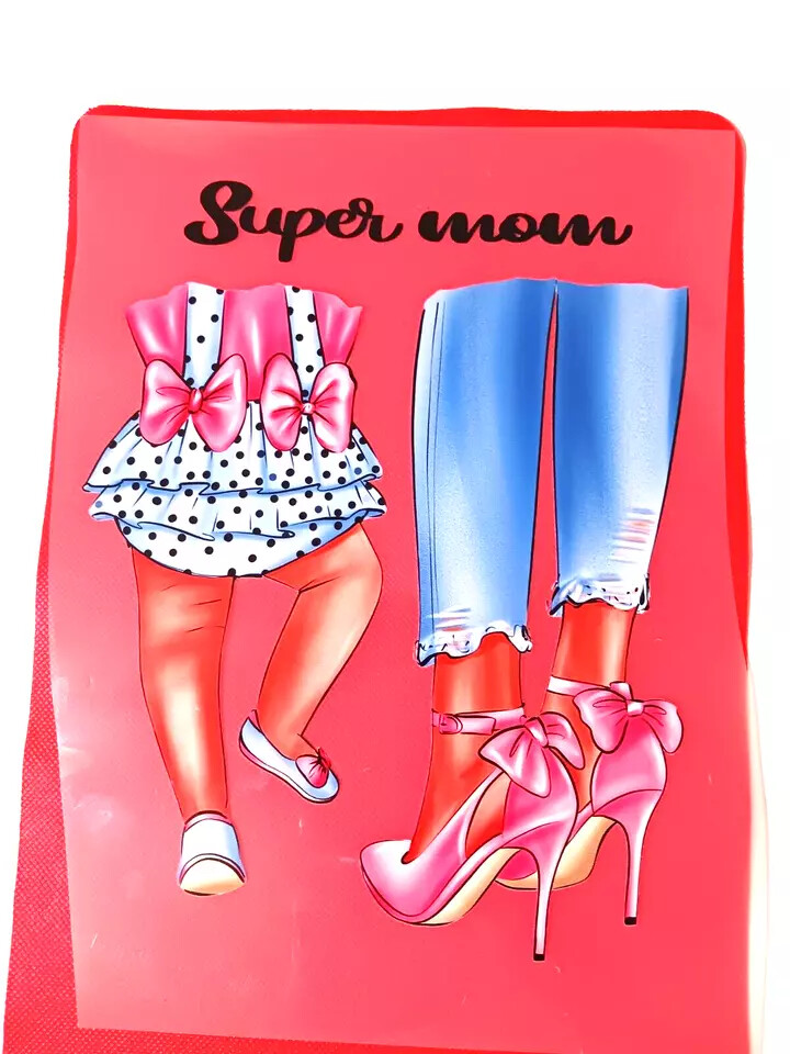Supper Mom Sublimations Iron Stickers For T-shirt Hoodies Jackets (3 Pack)