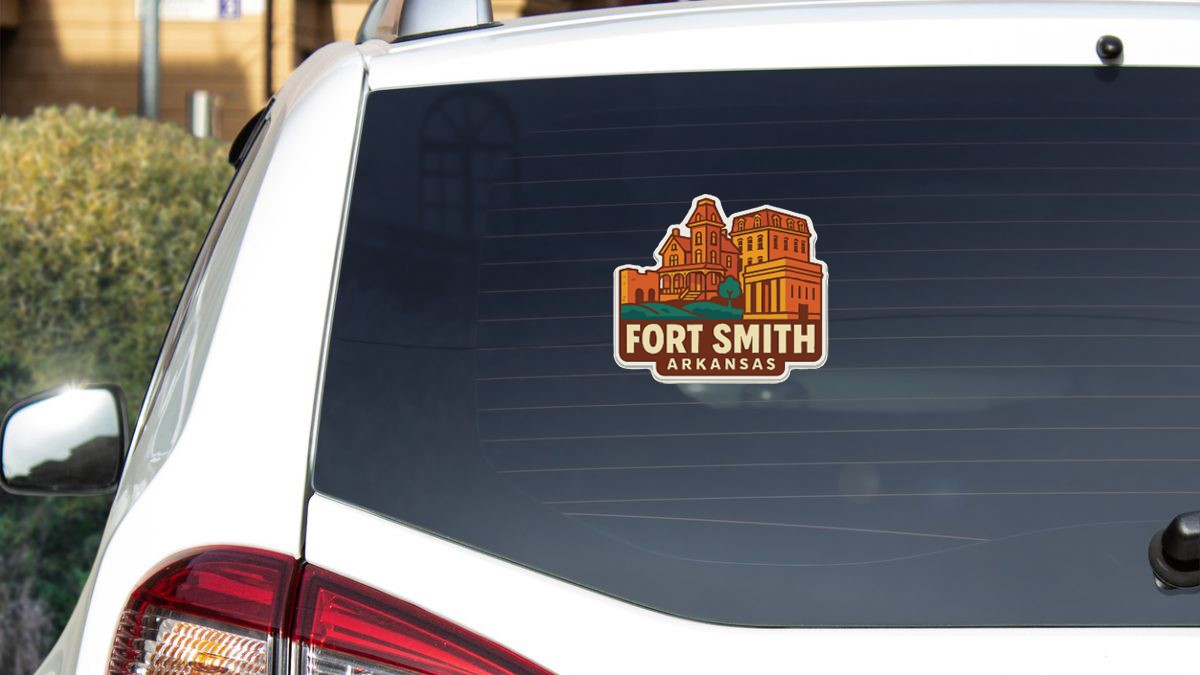 Fort Smith Arkansas Sticker Decal Vinyl Die-Cut City Skyline Landmark Design