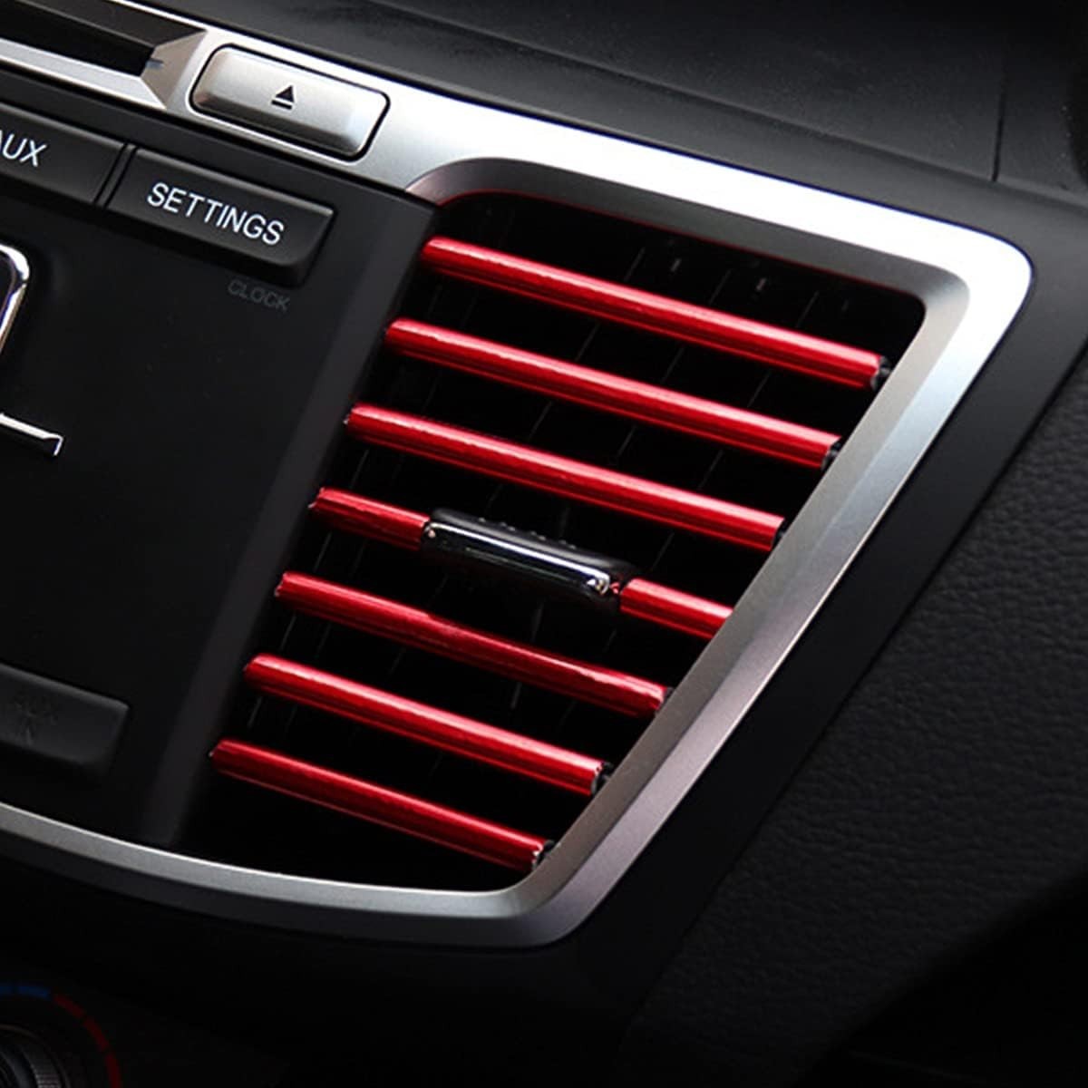 Car Air Vent Outlet Decoration Strips Set Waterproof Bendable Trim Interior A…