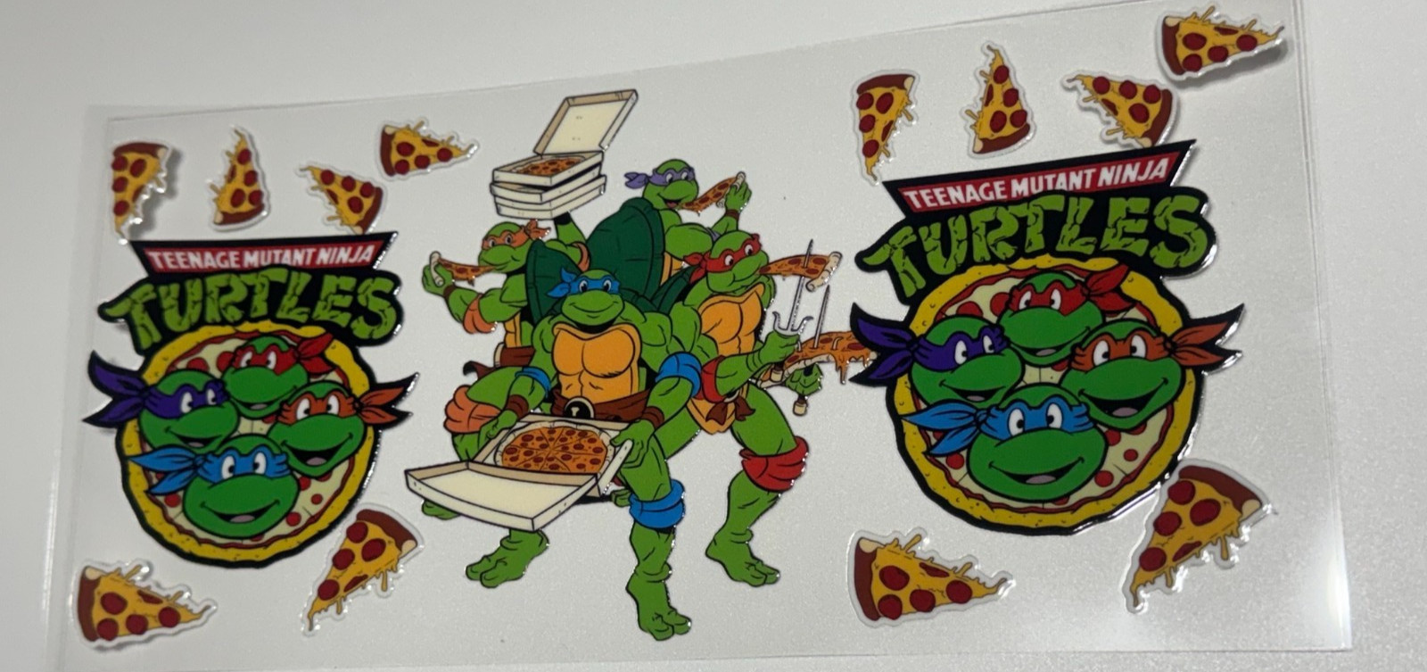 4 Cup Wraps Teenage Mutant Ninja Turtles UV DTF Assorted Set for 16 oz Cups TMNT
