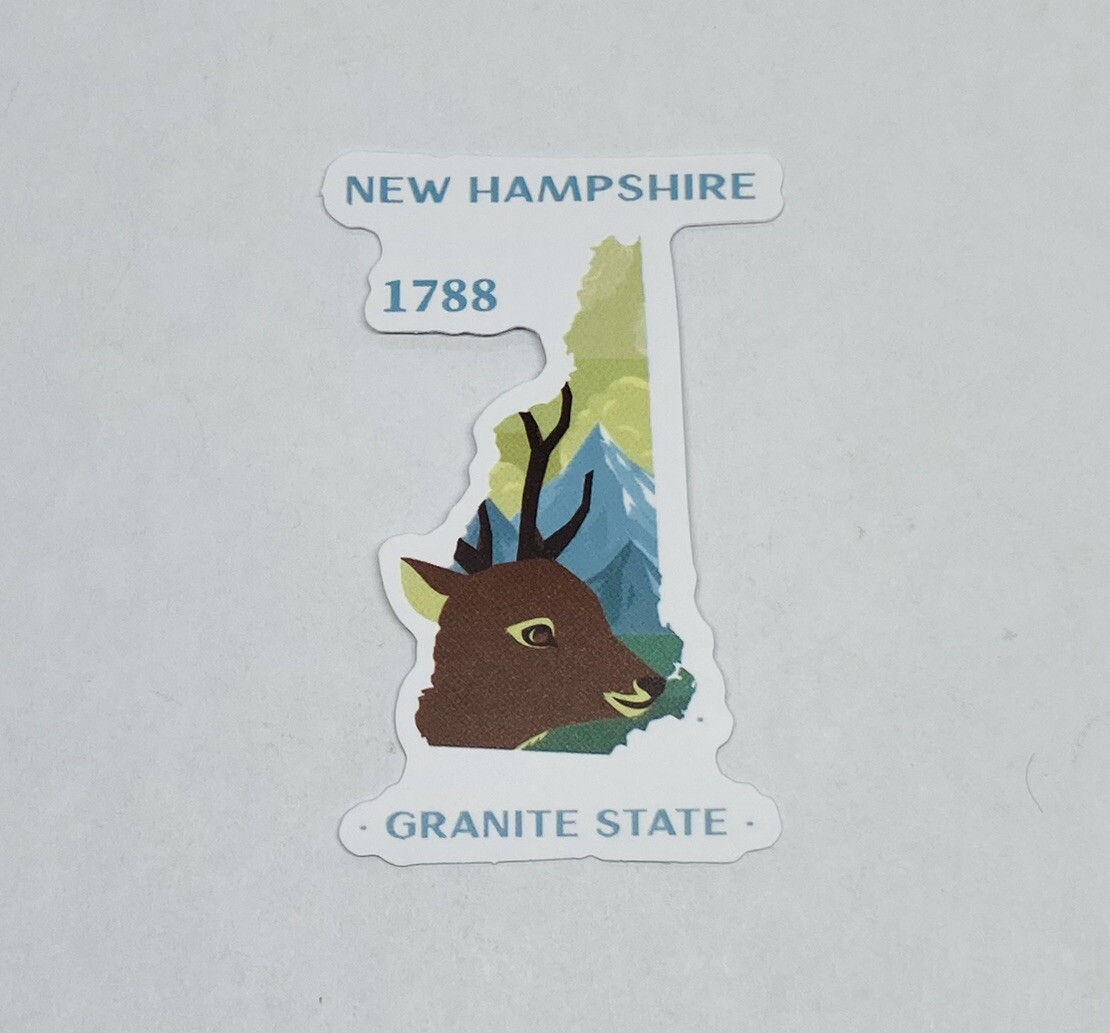 New Hampshire 1788 Granite State Sticker Decal Vinyl USA Travel Souvenirs Tc6