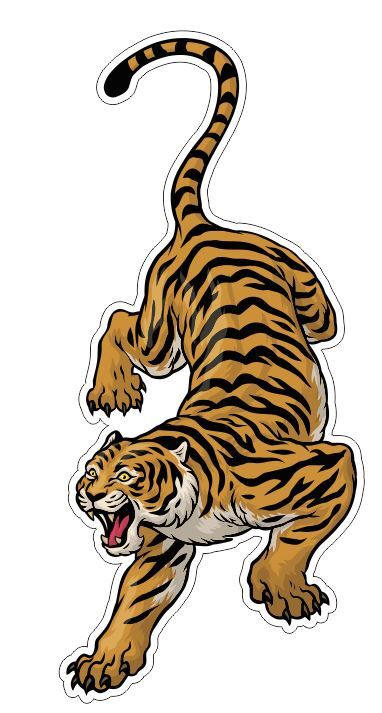 Tiger Sticker A12