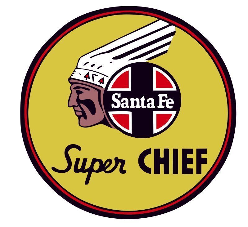 Santa Fe Super Chief Railroad Railway Train Sticker R7260