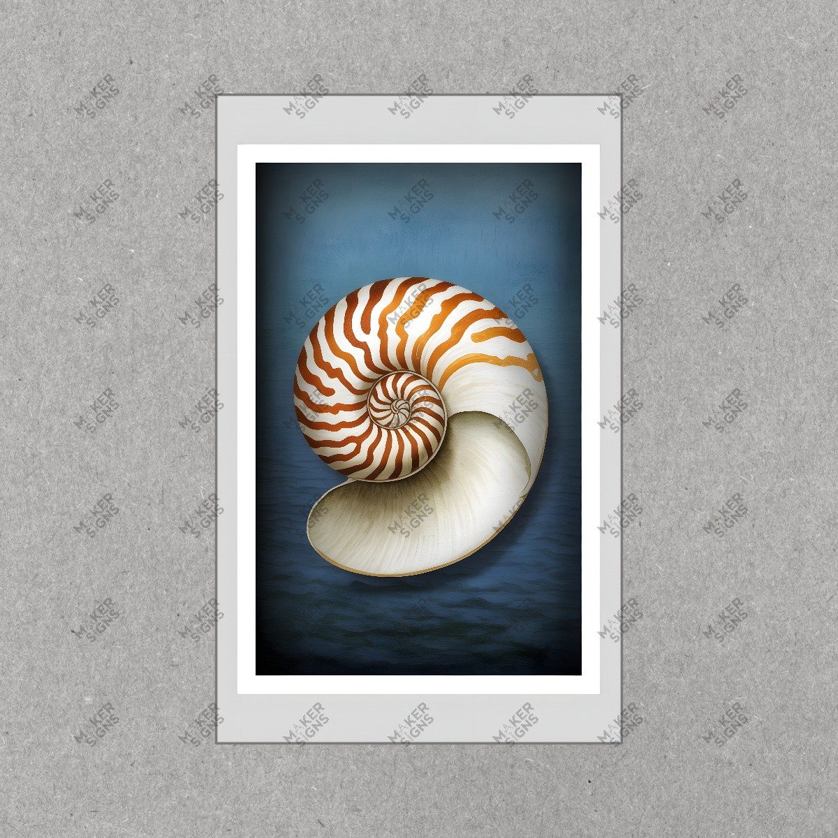 Nautilus Sh*** Art Print Marine Decor, Ocean Inspired Artwork, #8041