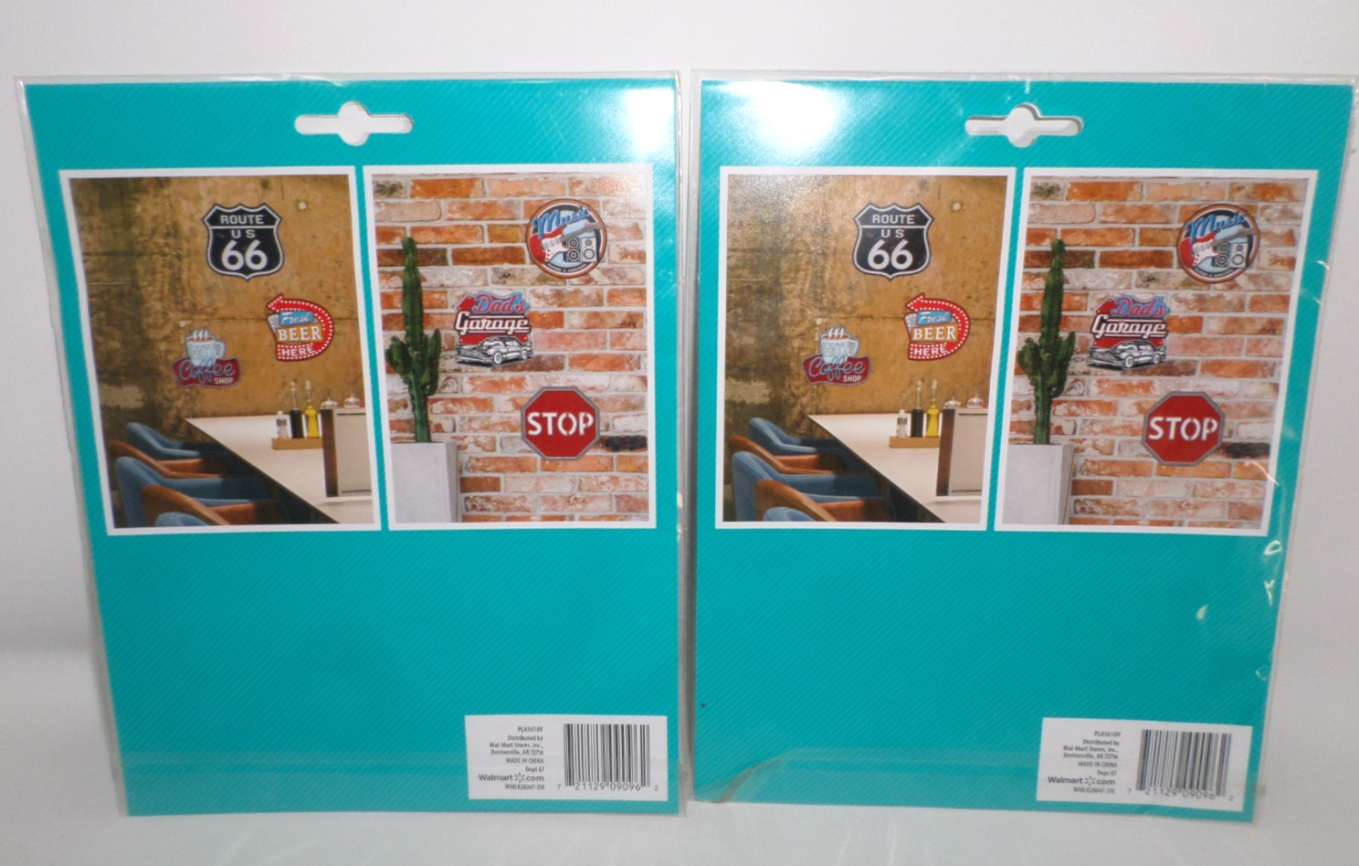 Celebrate Fresh Beer Here Sticker Set of 2 Multicolor 3D Style Peel & Stick