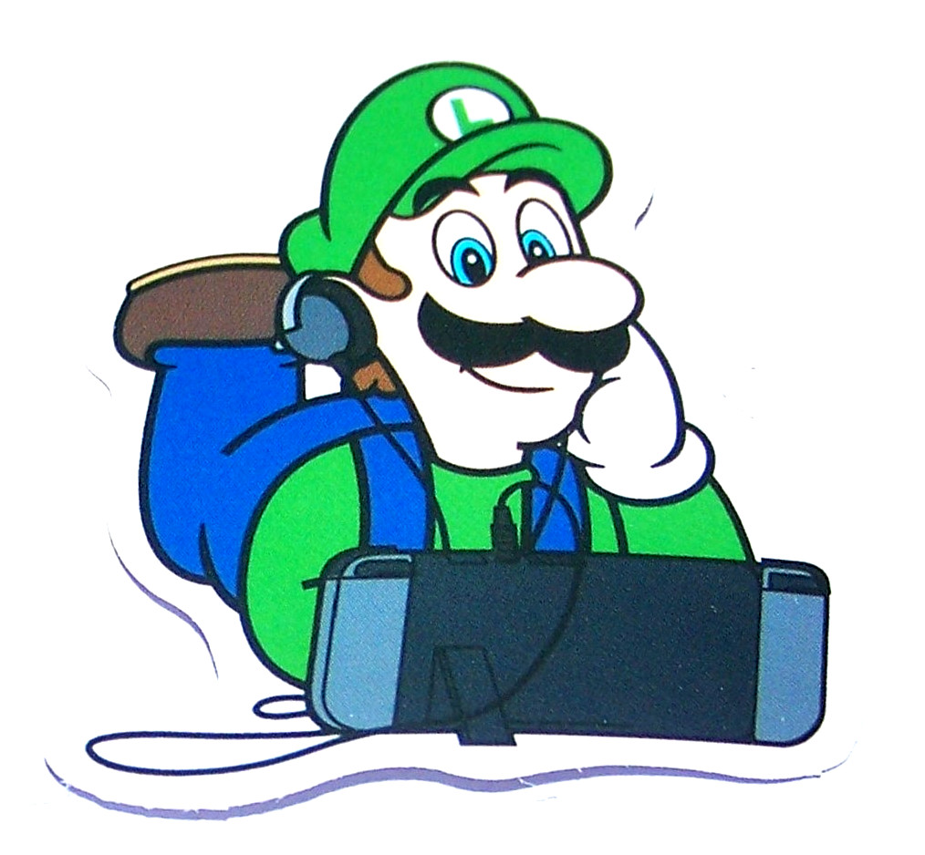 Super Mario Bros. Cut Sticker Decal Movie Nintendo Video Game LUIGI