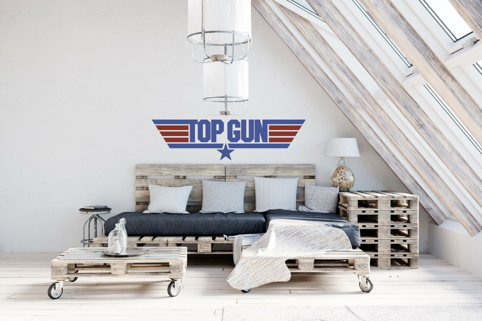 Home Bedroom Living Room Vinyl Top Gun Decor Design Adhesive Wall Decal 6×20