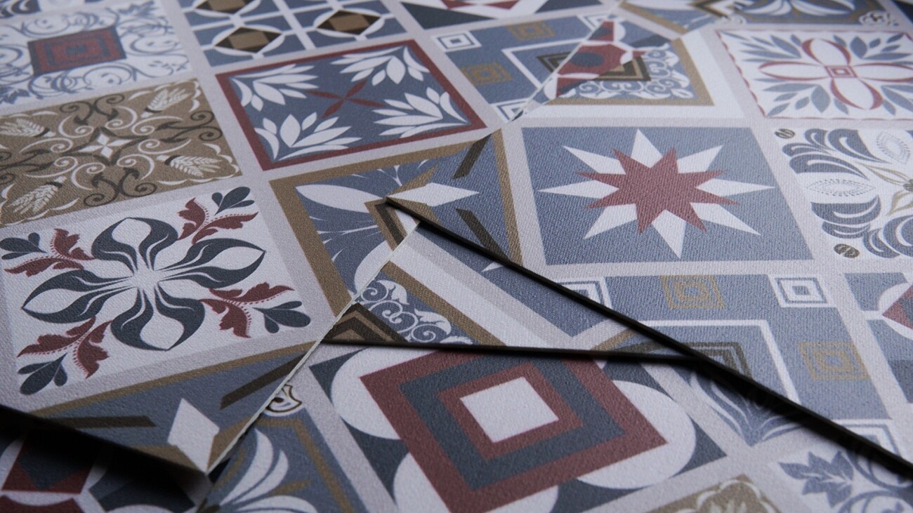 Tile Stickers Set Kitchen Bathroom Splashback Peel and Stick Cracked Concrete