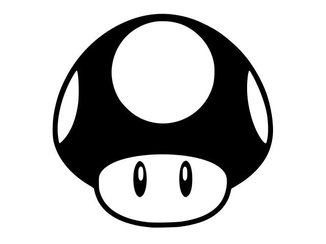 MARIO BROTHERS MUSHROOM Vinyl Decal Car Wall Window Sticker CHOOSE SIZE COLOR